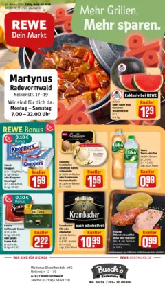 Rewe Prospekt Radevormwald ab 03.08.2026 gültig Rewe Prospekt Radevormwald ab 03.08.2026 gültig