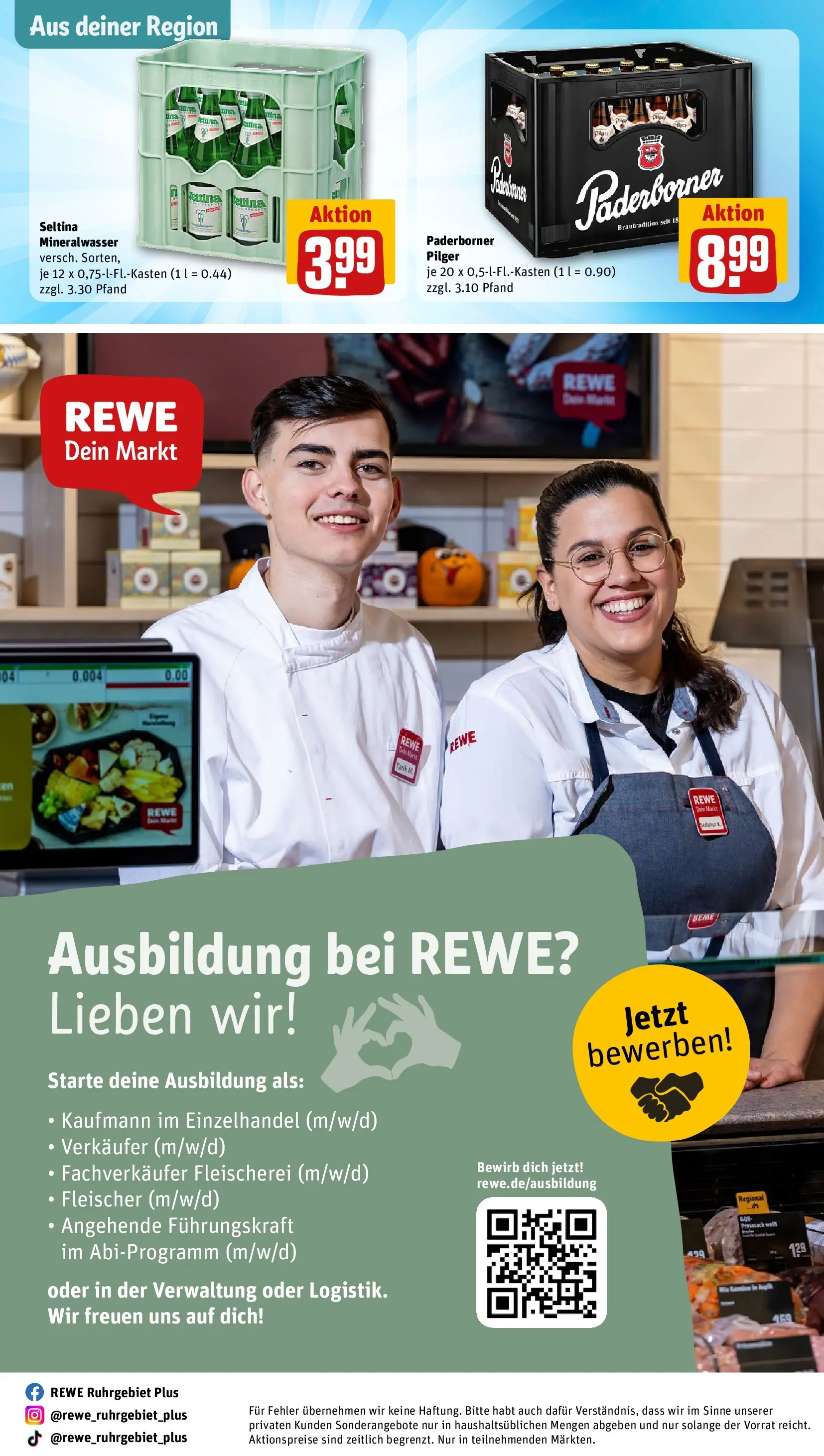 REWE Prospekt ab 03.08.2026 zum Blättern » Angebote | Seite: 31 | Produkte: Mineralwasser