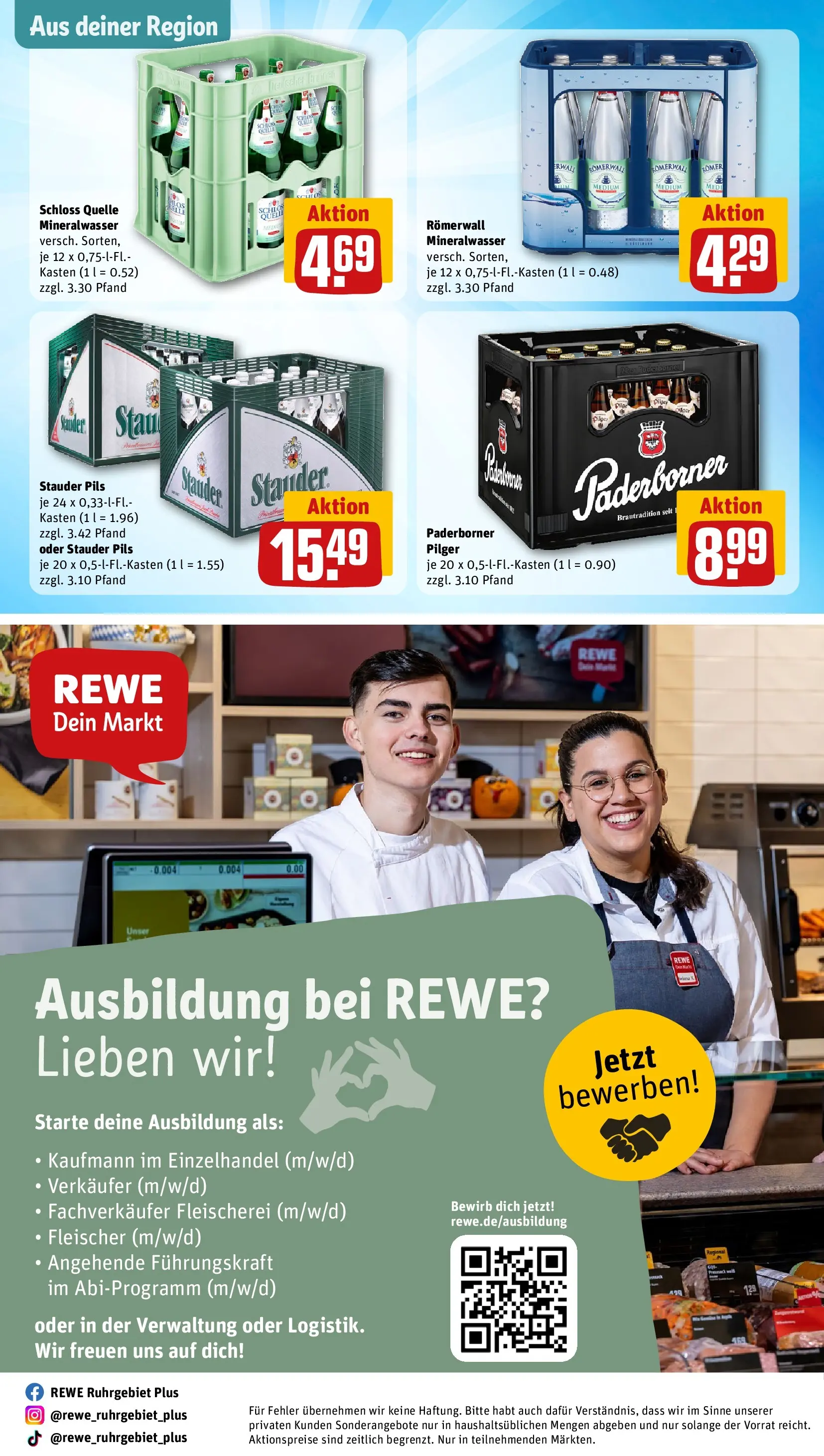 REWE Prospekt ab 03.08.2026 zum Blättern » Angebote | Seite: 31 | Produkte: Pils, Mineralwasser