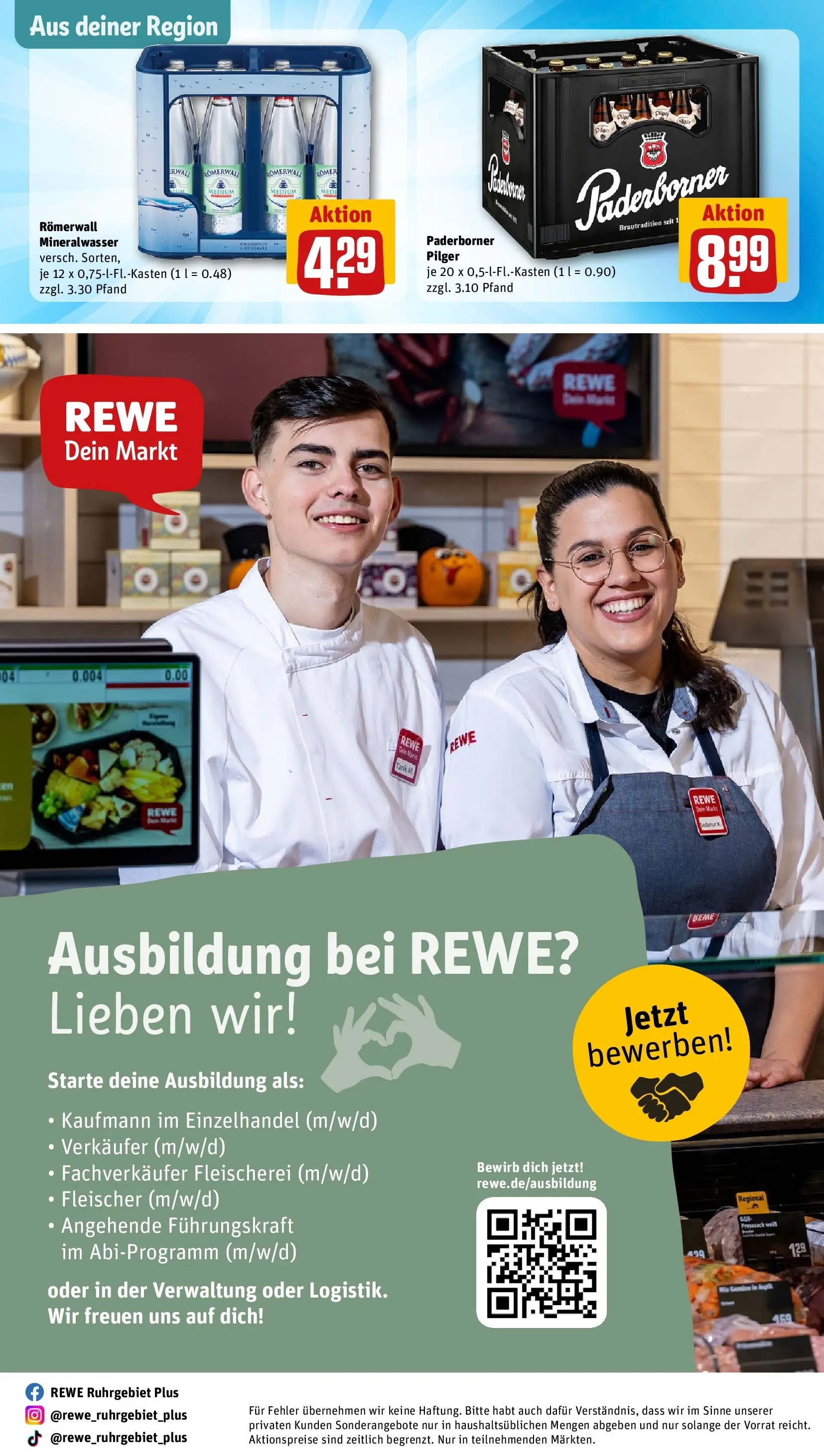 REWE Prospekt ab 03.08.2026 zum Blättern » Angebote | Seite: 29 | Produkte: Mineralwasser