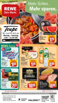 Rewe Prospekt Dortmund ab 03.08.2026 gültig Rewe Prospekt Dortmund ab 03.08.2026 gültig