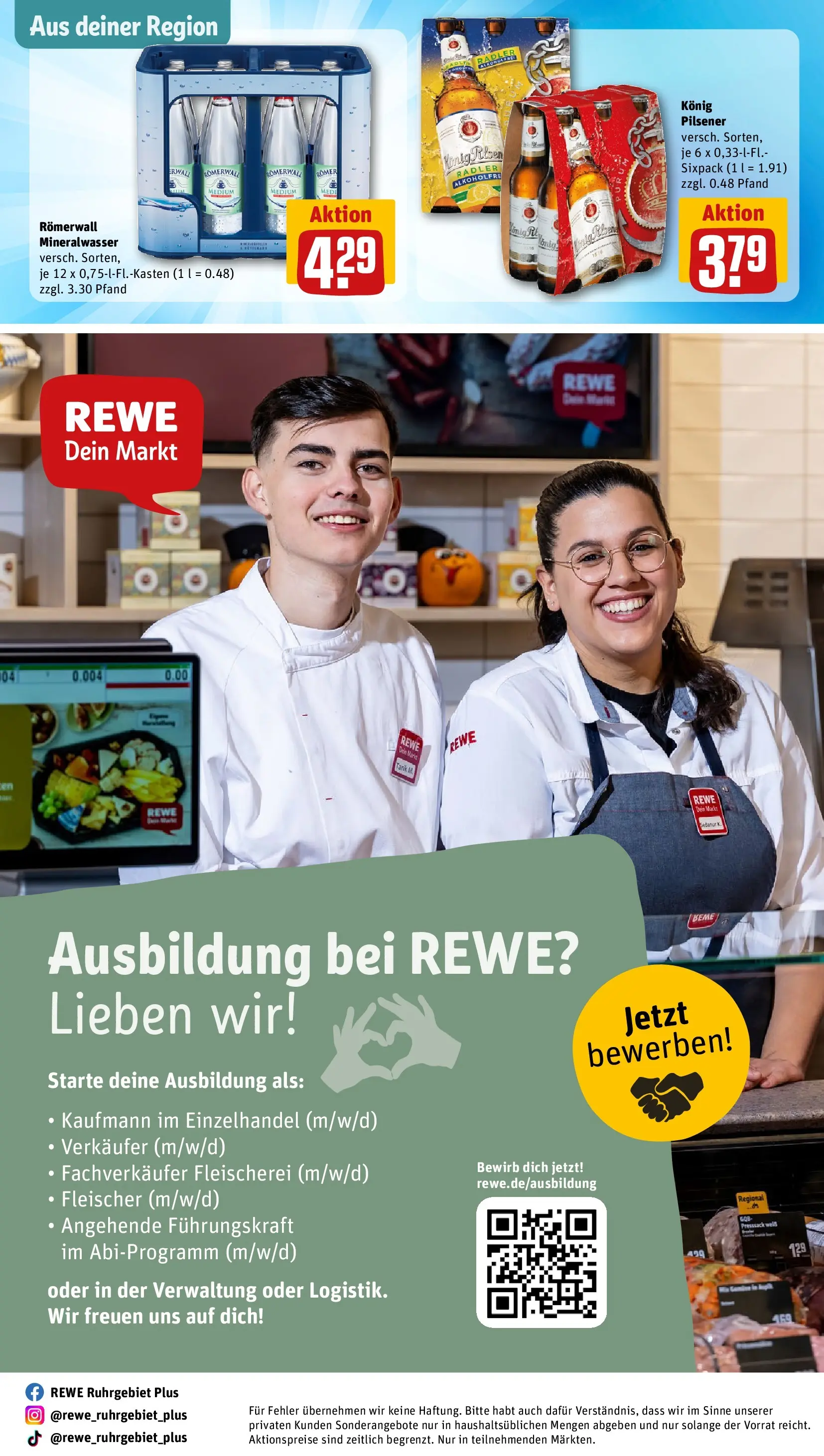 REWE Prospekt ab 03.08.2026 zum Blättern » Angebote | Seite: 31 | Produkte: Konig pilsener, Mineralwasser, Radler