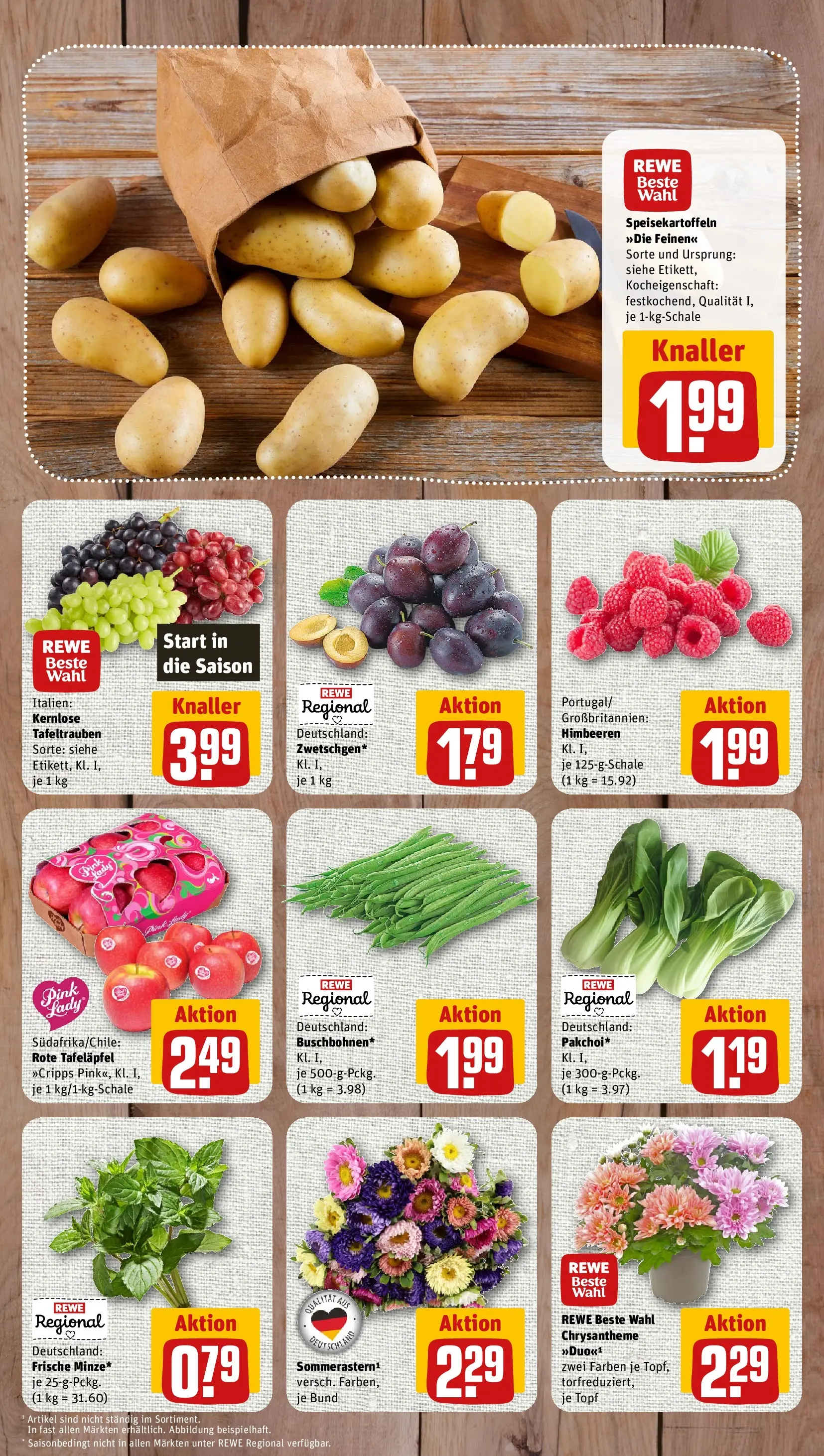 REWE Prospekt ab 03.08.2026 zum Blättern » Angebote | Seite: 3 | Produkte: Himbeeren