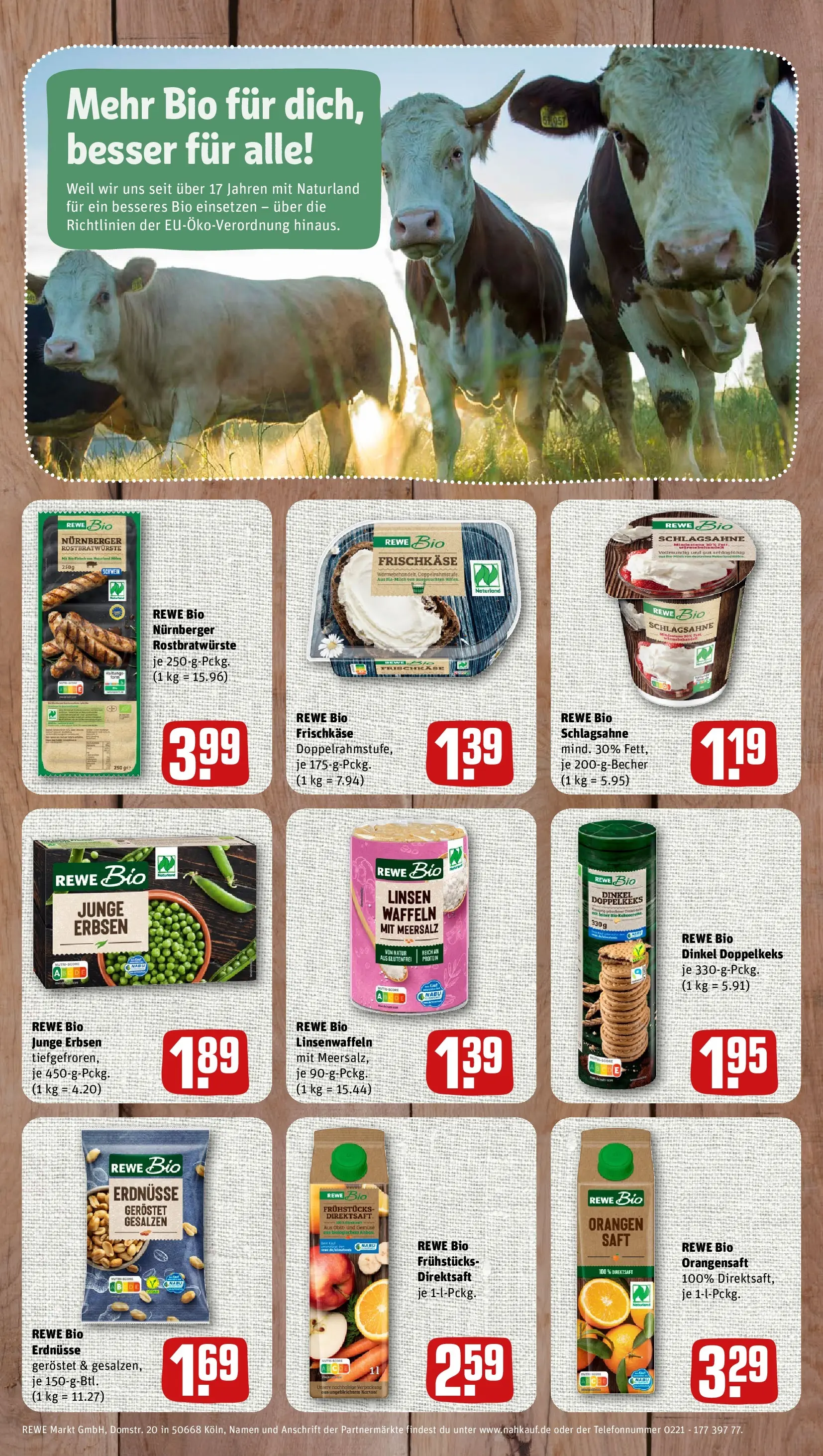REWE Prospekt ab 03.08.2026 zum Blättern » Angebote | Seite: 8 | Produkte: Orangen, Waffeln, Erbsen, Frischkase