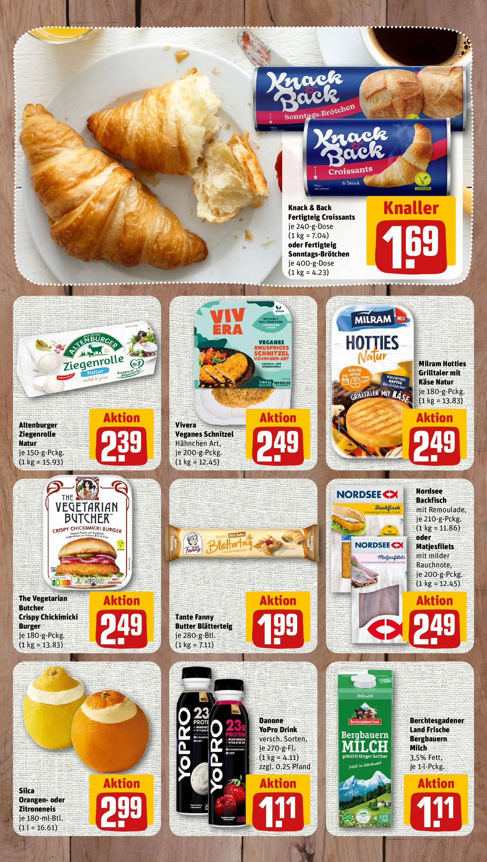 REWE Prospekt ab 03.08.2026 zum Blättern » Angebote | Seite: 7 | Produkte: Milch, Butter, Orangen, Milram
