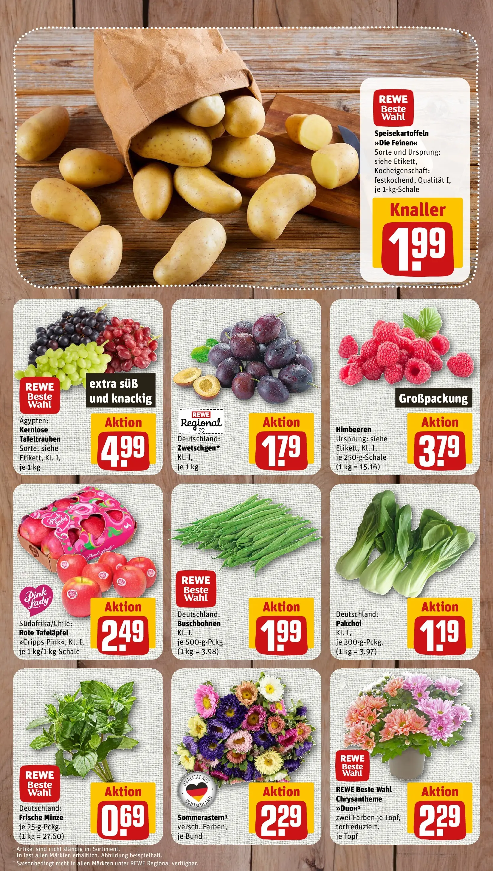 REWE Prospekt ab 03.08.2026 zum Blättern » Angebote | Seite: 3 | Produkte: Himbeeren