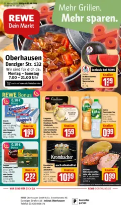 Rewe Prospekt Oberhausen ab 03.08.2026 gültig Rewe Prospekt Oberhausen ab 03.08.2026 gültig