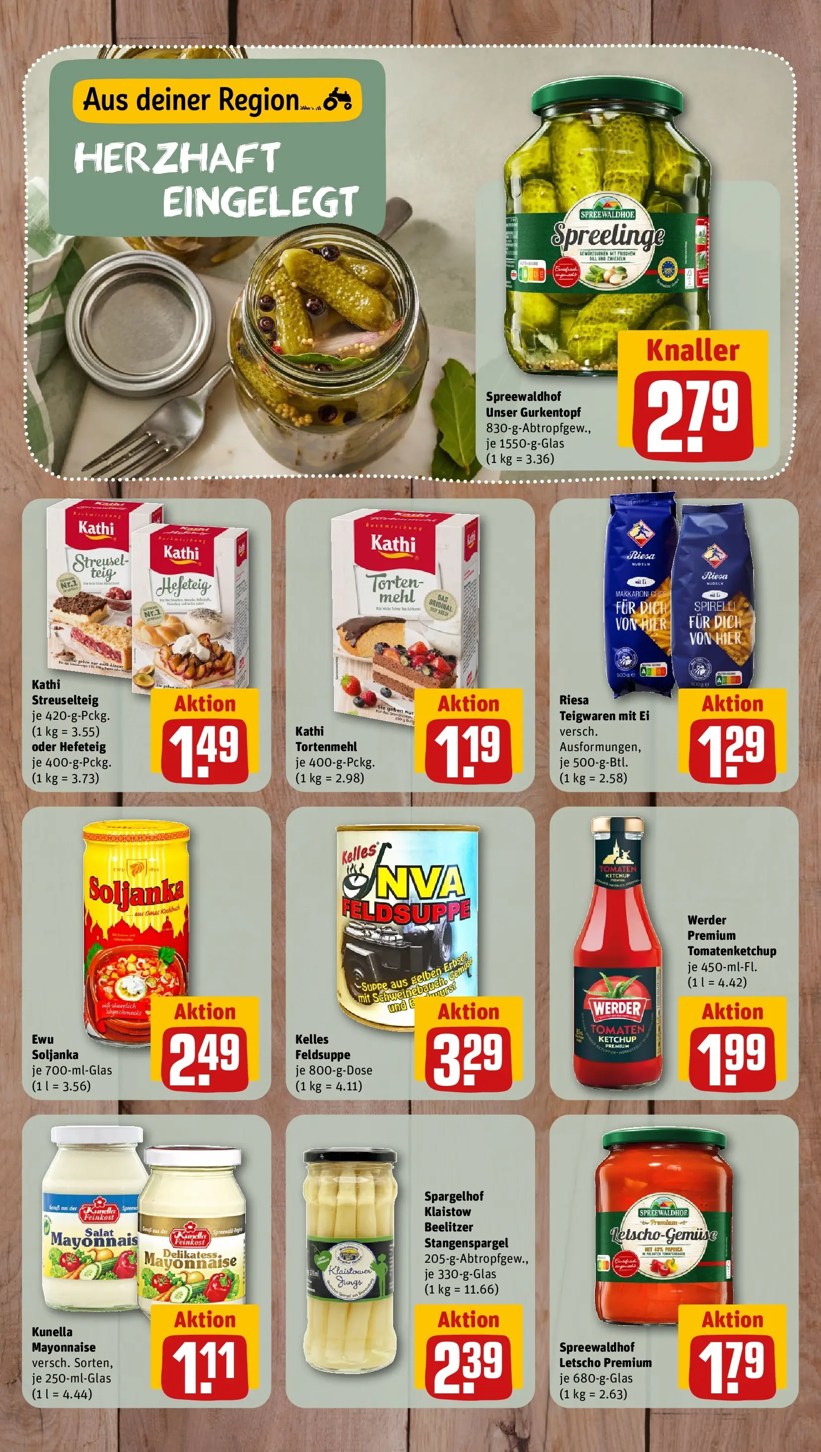 REWE Prospekt ab 03.08.2026 zum Blättern » Angebote | Seite: 9 | Produkte: Mayonnaise, Nudeln, Ketchup, Salat