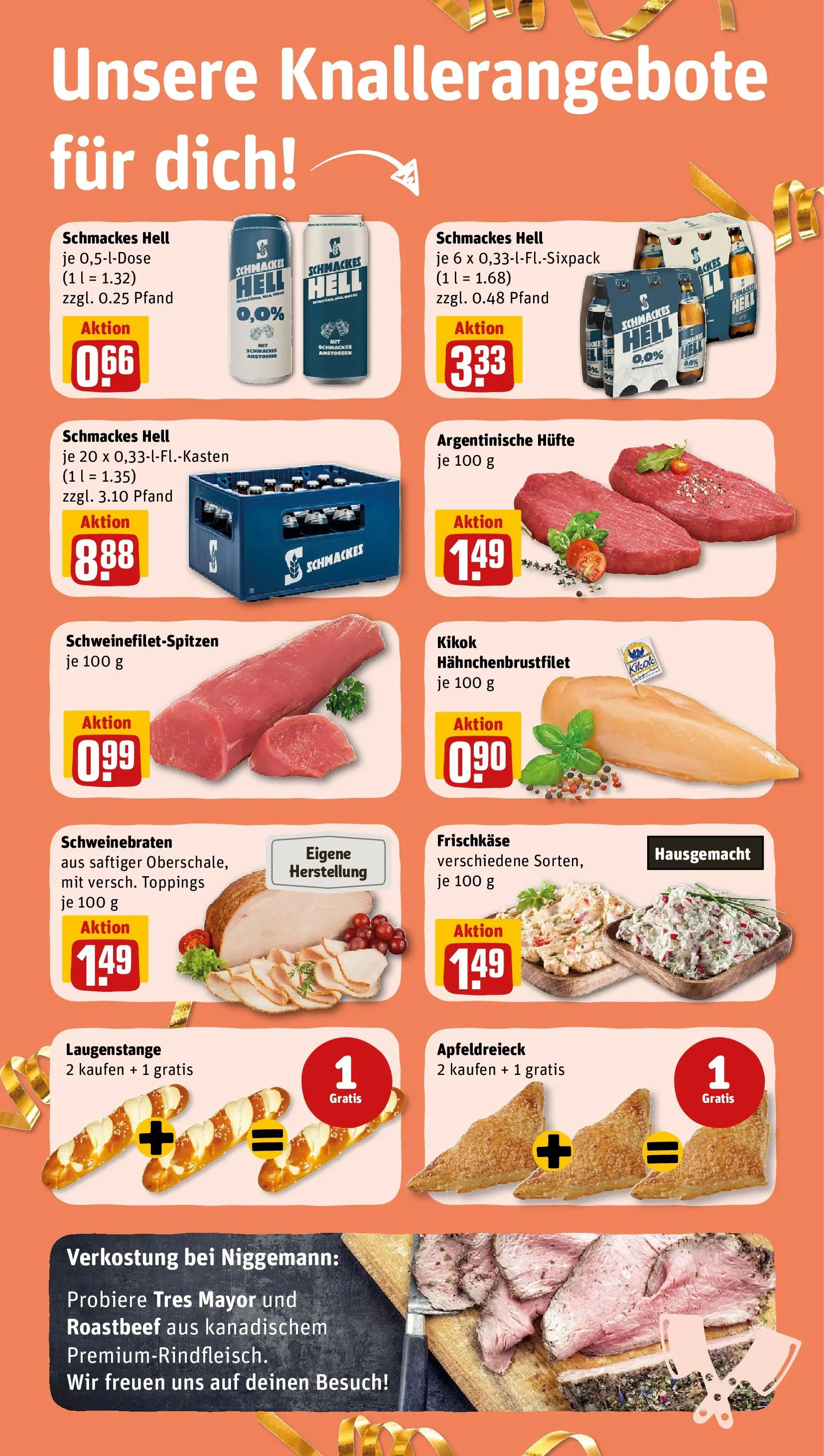REWE Prospekt ab 03.08.2026 zum Blättern » Angebote | Seite: 2 | Produkte: Roastbeef, Frischkase