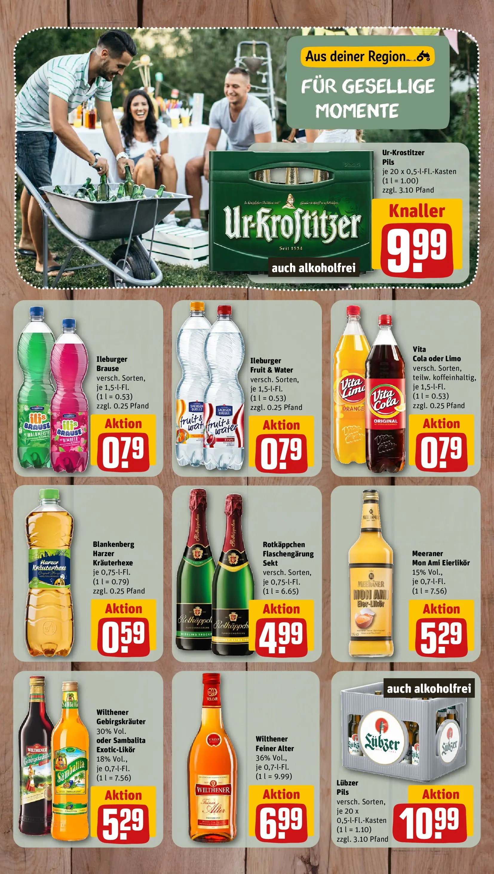 REWE Prospekt ab 03.08.2026 zum Blättern » Angebote | Seite: 10 | Produkte: Wilthener, Wilthener gebirgskrauter, Rotkäppchen, Lubzer