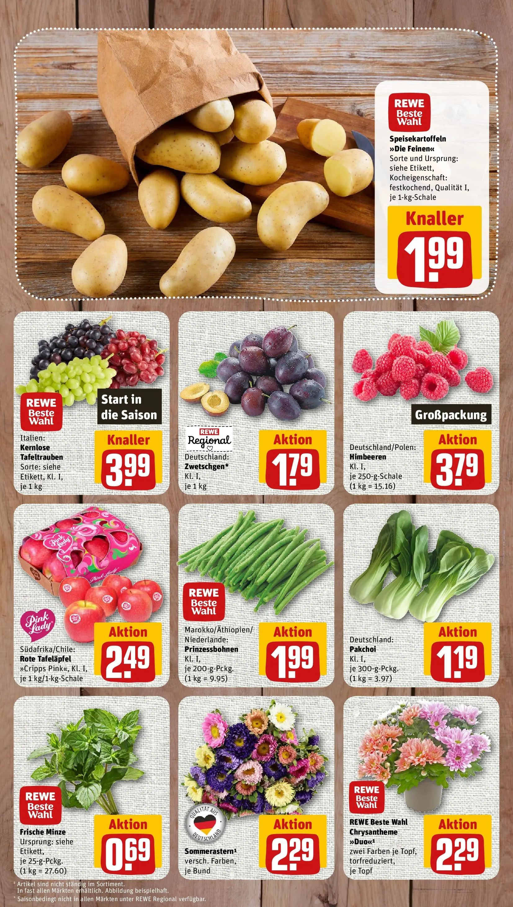 REWE Prospekt ab 03.08.2026 zum Blättern » Angebote | Seite: 3 | Produkte: Himbeeren