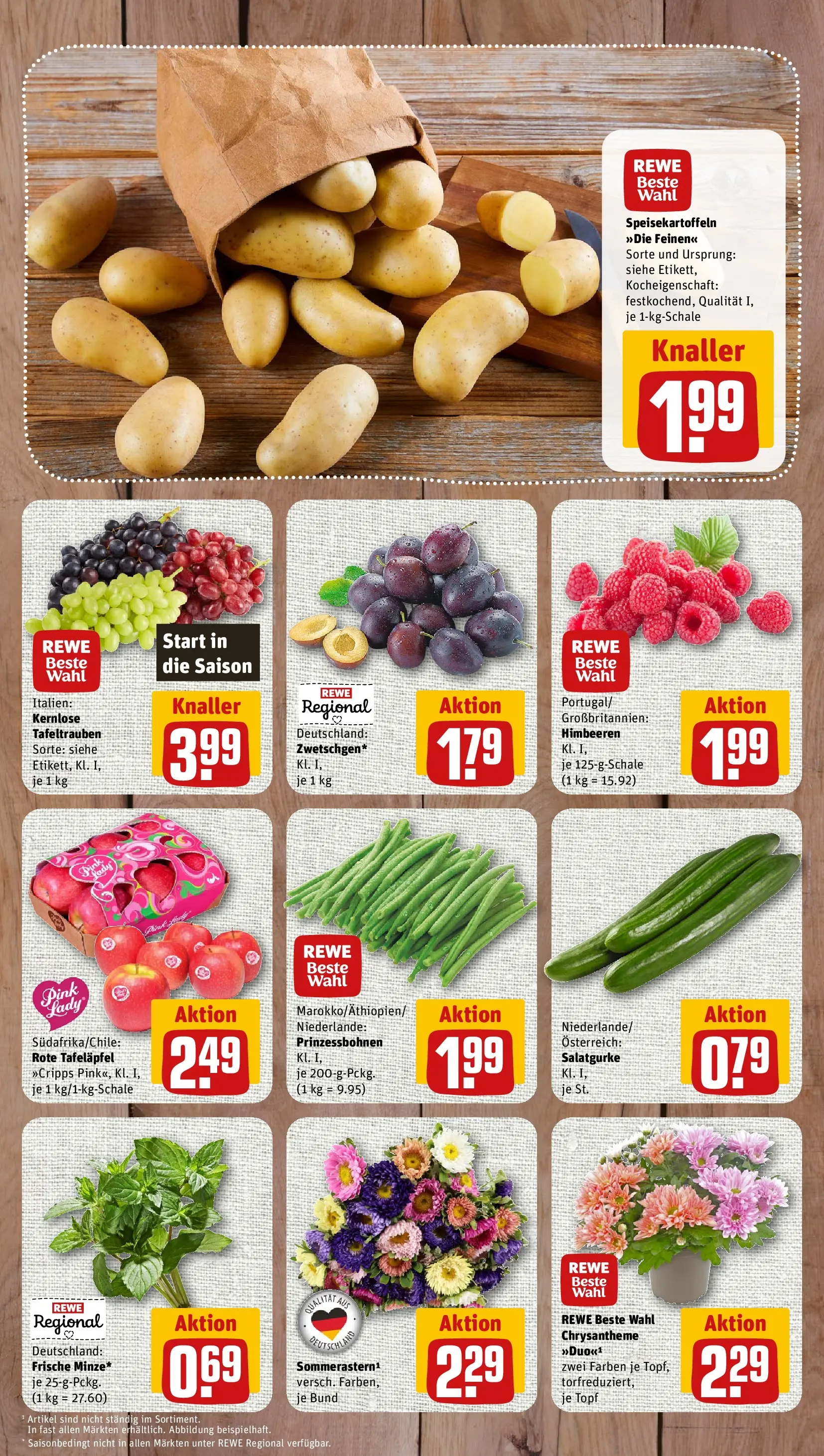 REWE Prospekt ab 03.08.2026 zum Blättern » Angebote | Seite: 3 | Produkte: Himbeeren