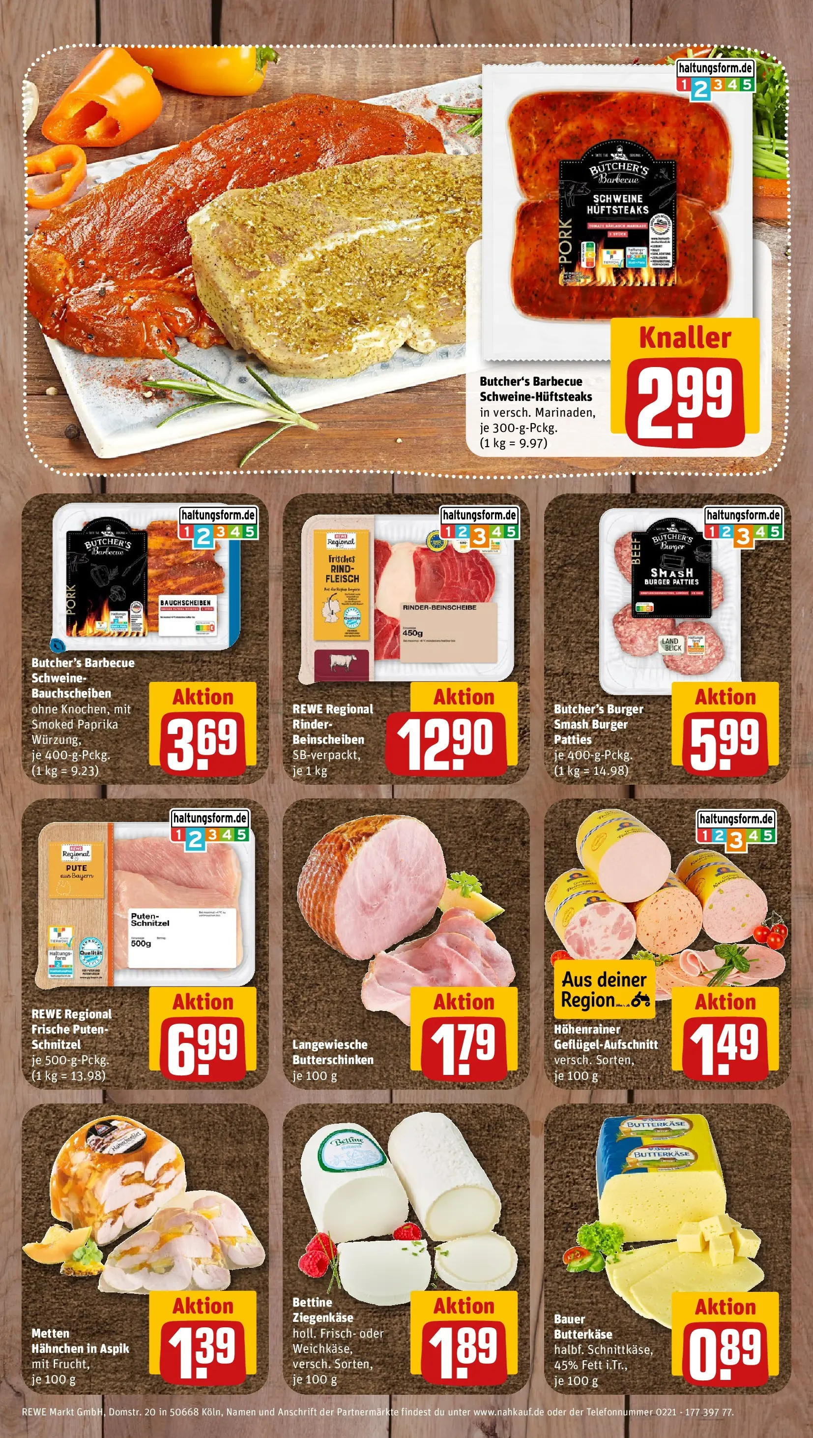 REWE Prospekt ab 03.08.2026 zum Blättern » Angebote | Seite: 8 | Produkte: Pute, Hahnchen, Ziegenkäse, Burger