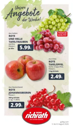 Rewe Prospekt Bergheim ab 03.08.2026 gültig Rewe Prospekt Bergheim ab 03.08.2026 gültig