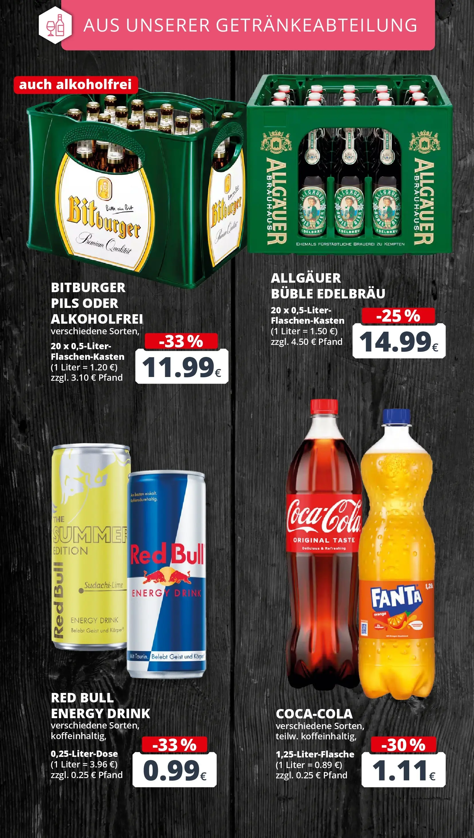 REWE Prospekt ab 03.08.2026 zum Blättern » Angebote | Seite: 16 | Produkte: Bitburger, Red bull, Energy, Pils