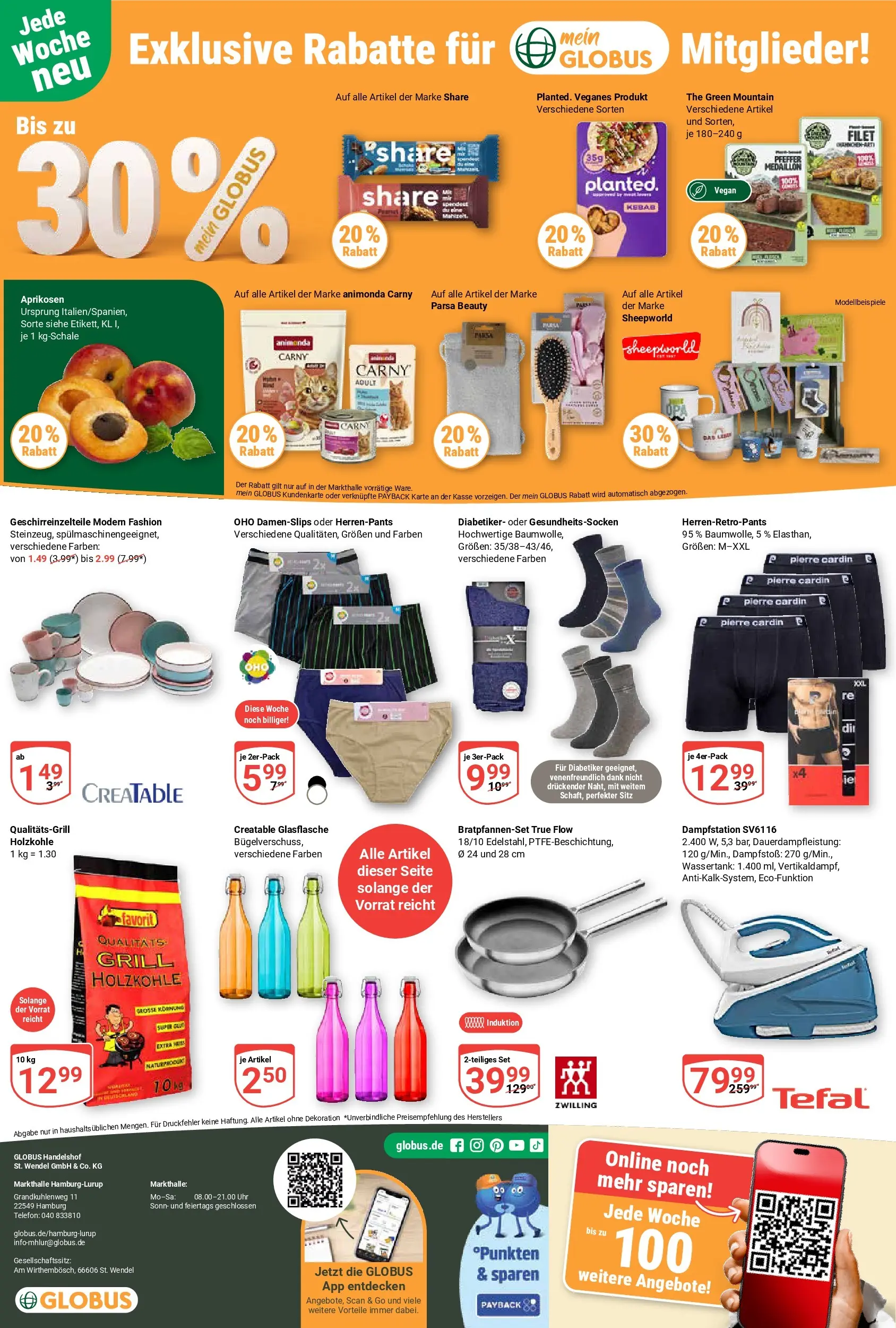 Globus Prospekt Hamburg (ab 03.08.2026) » Angebote online | Seite: 13 | Produkte: Grill, Pfeffer, Telefon, Uhr