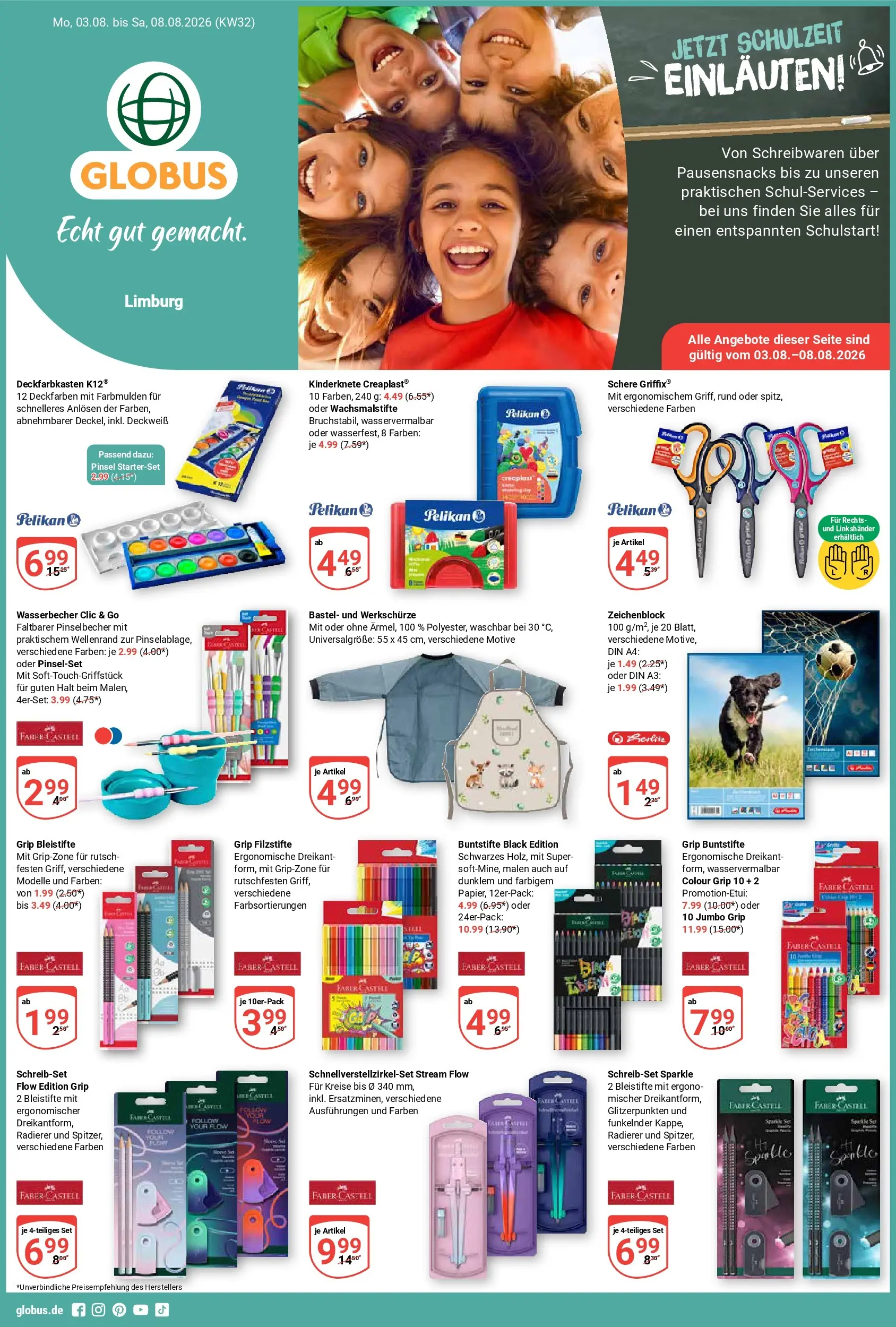 Globus Prospekt Limburg (ab 03.08.2026) » Angebote online | Seite: 1 | Produkte: Pinsel