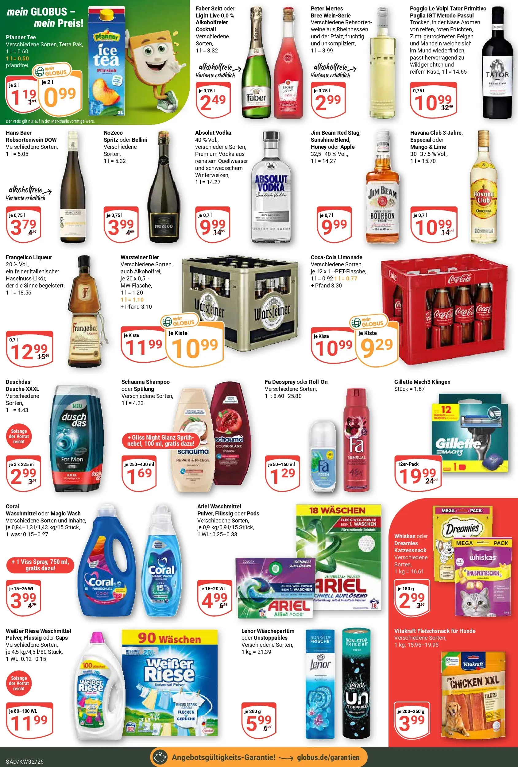 Globus Prospekt Schwandorf (ab 03.08.2026) » Angebote online | Seite: 3 | Produkte: Havana club, Waschmittel, Deospray, Whiskas
