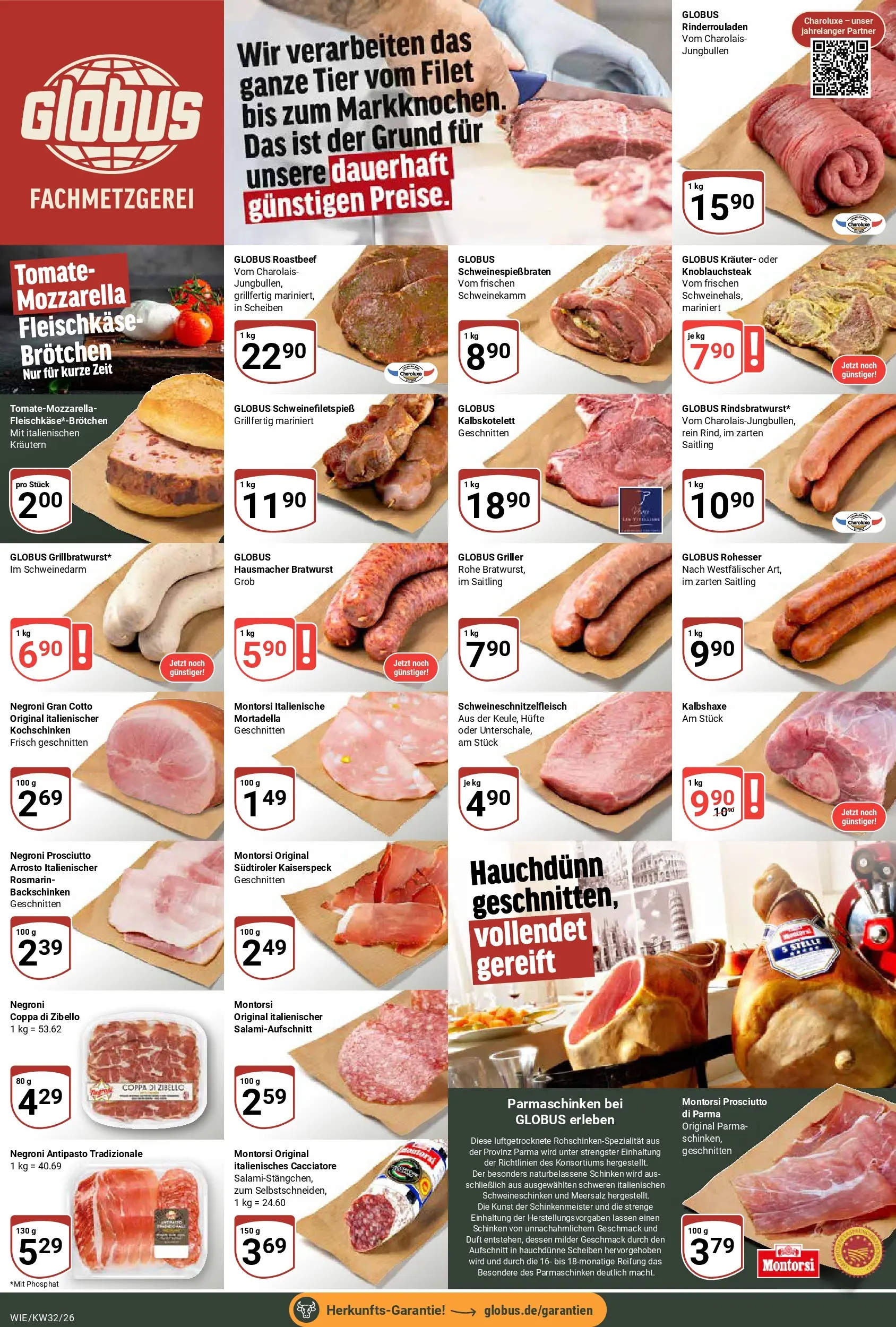 Globus Prospekt Waghäusel (ab 03.08.2026) » Angebote online | Seite: 6 | Produkte: Bratwurst, Duft, Schinken, Griller