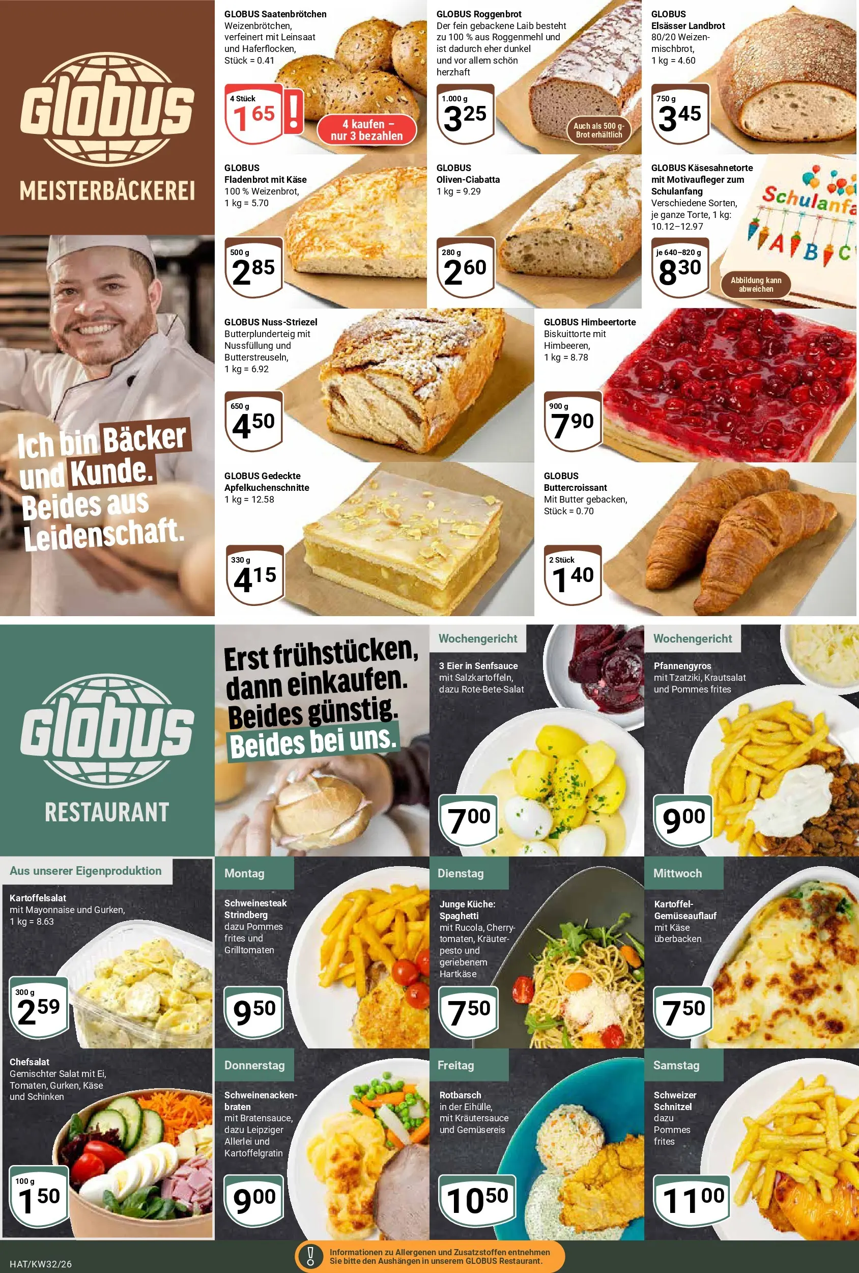 Globus Prospekt Hattersheim (ab 03.08.2026) » Angebote online | Seite: 9 | Produkte: Butter, Eier, Mayonnaise, Schinken