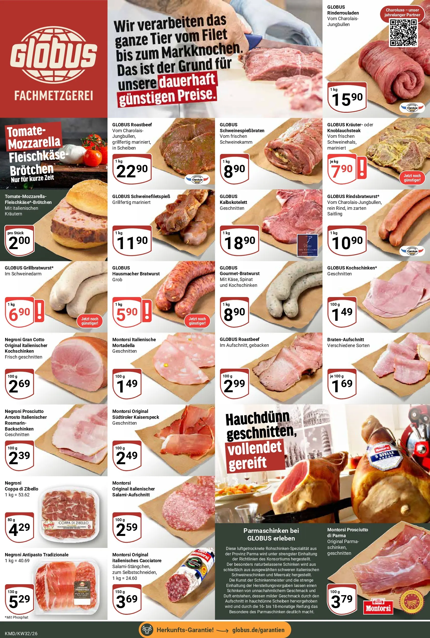 Globus Prospekt Köln (ab 03.08.2026) » Angebote online | Seite: 6 | Produkte: Rinderrouladen, Duft, Roastbeef, Schinken