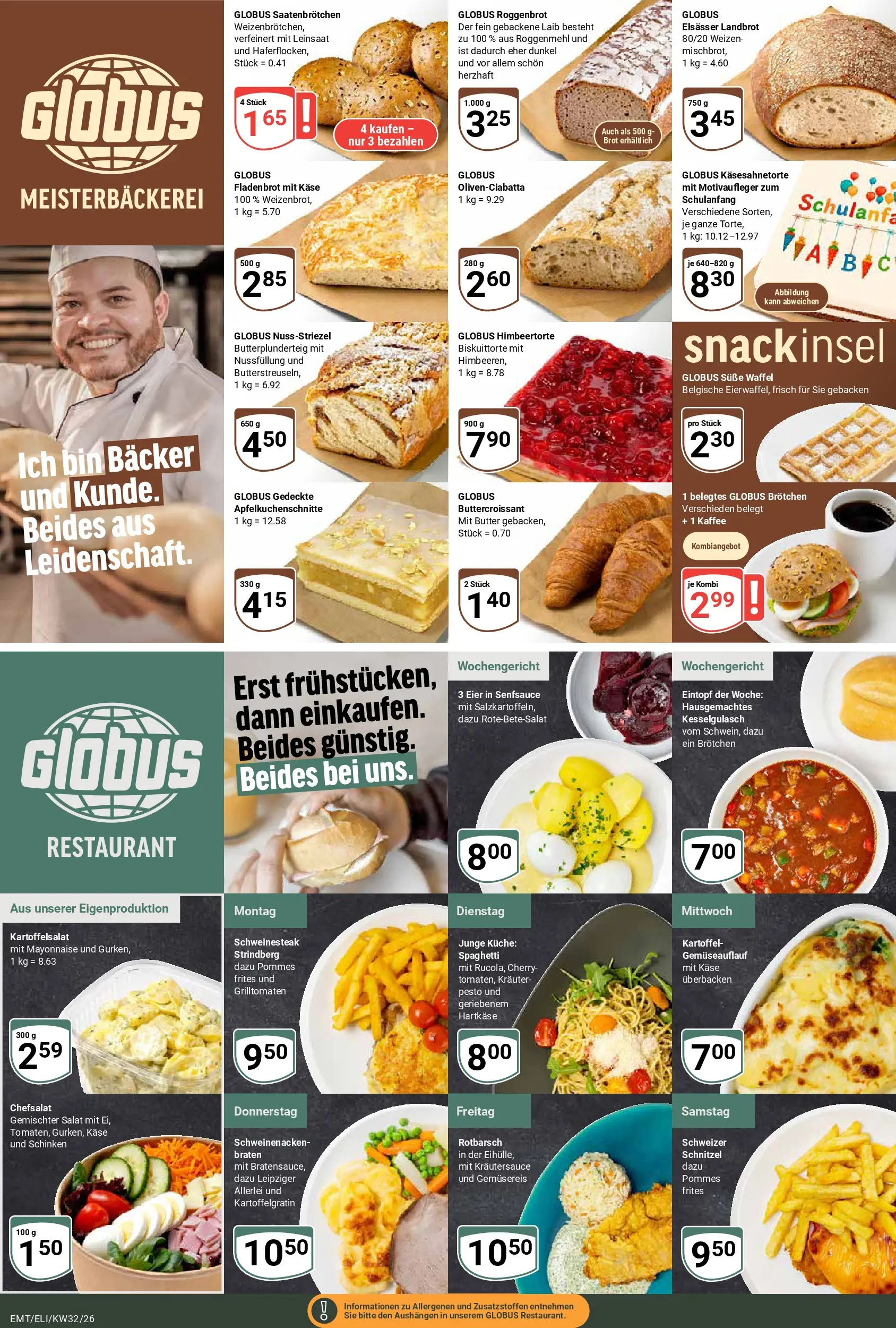 Globus Prospekt Mittelhausen (ab 03.08.2026) » Angebote online | Seite: 7 | Produkte: Eier, Kaffee, Küche, Salat