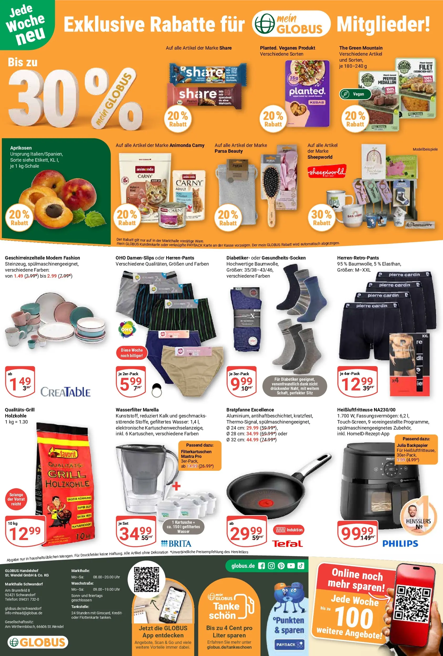 Globus Prospekt Schwandorf (ab 03.08.2026) » Angebote online | Seite: 24 | Produkte: Philips, Grill, Pfeffer, Heißluftfritteuse