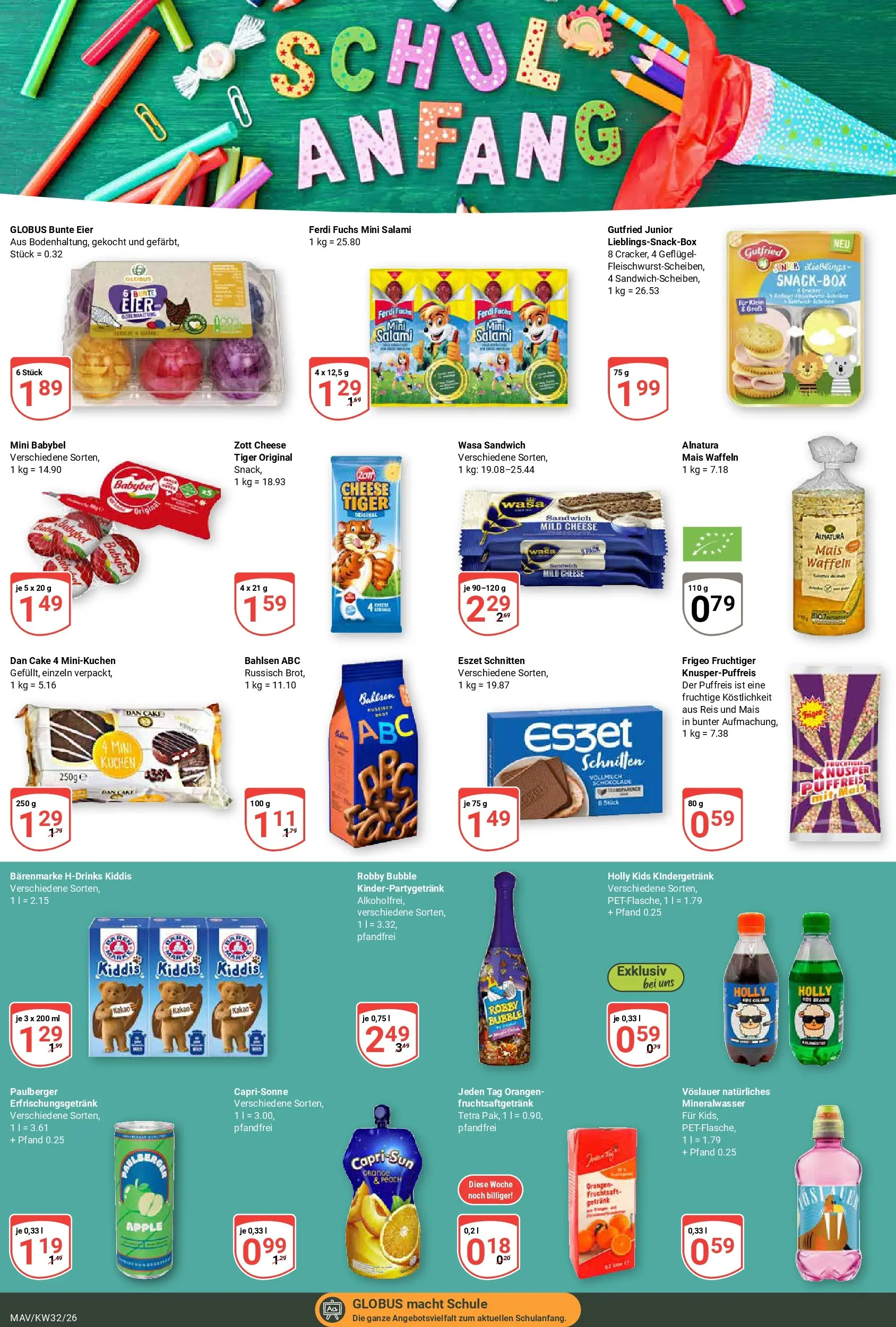 Globus Prospekt Mannheim (ab 03.08.2026) » Angebote online | Seite: 23 | Produkte: Tür, Mineralwasser, Apple, Salami