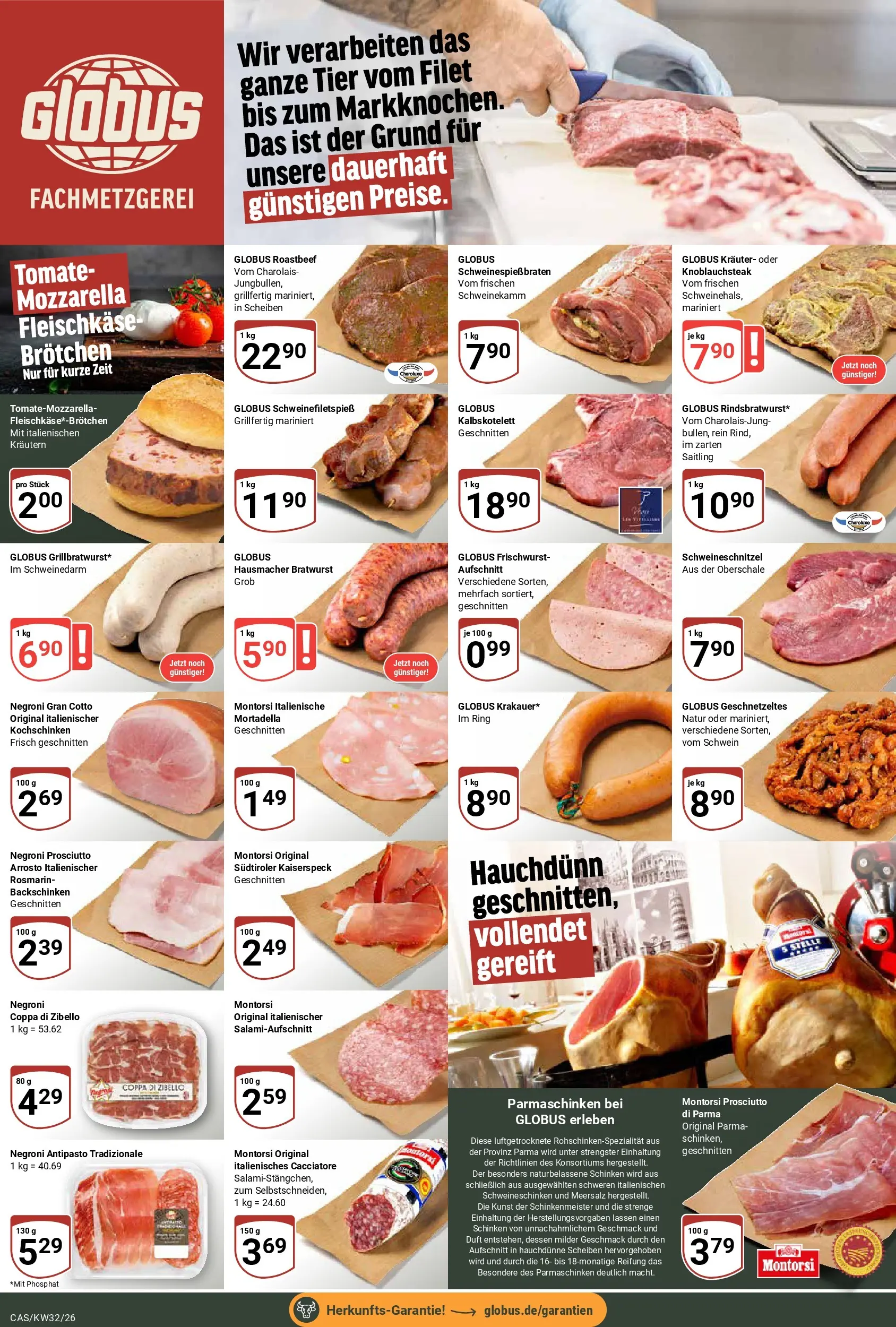 Globus Prospekt Castrop-Rauxel (ab 03.08.2026) » Angebote online | Seite: 9 | Produkte: Mozzarella, Bratwurst, Duft, Roastbeef