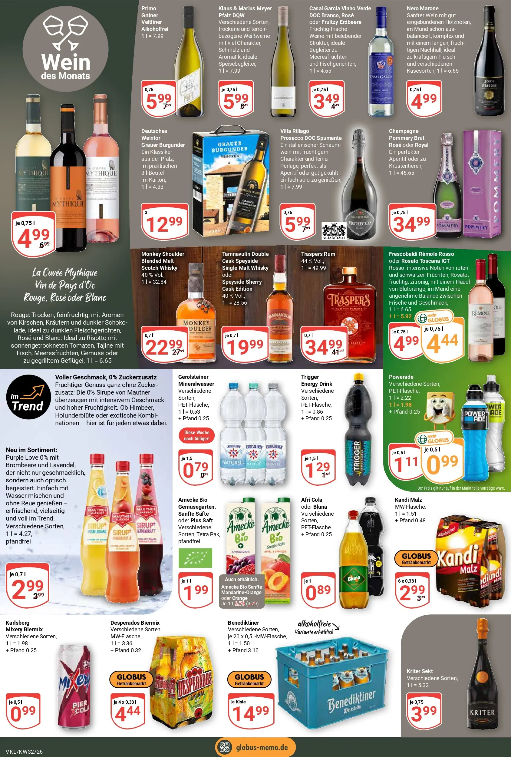 Globus Prospekt Völklingen (ab 03.08.2026) » Angebote online | Seite: 21 | Produkte: Energy, Prosecco, Zucker, Mixery