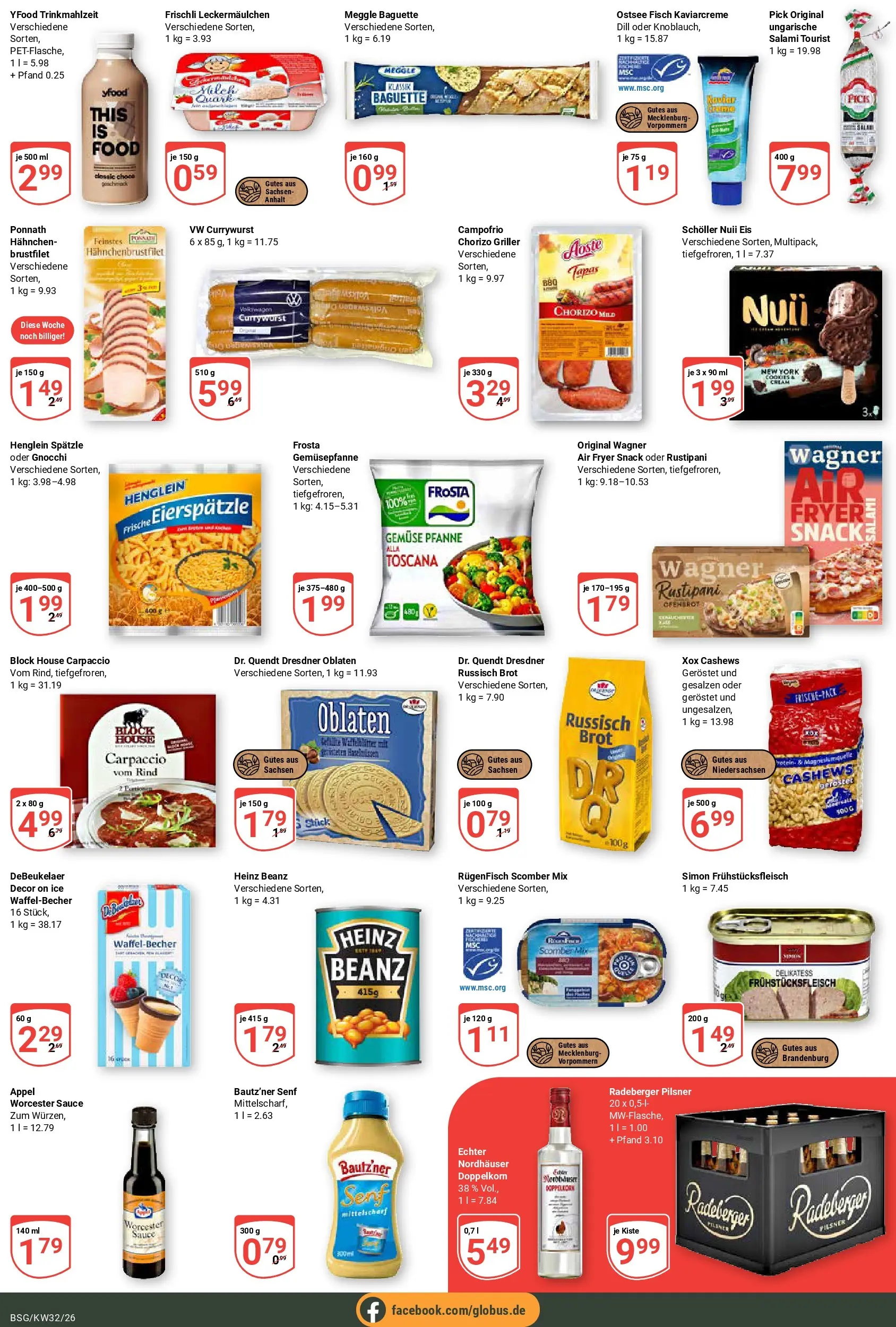 Globus Prospekt Braunschweig (ab 03.08.2026) » Angebote online | Seite: 3 | Produkte: Nuii eis, Dill, Salami, Griller