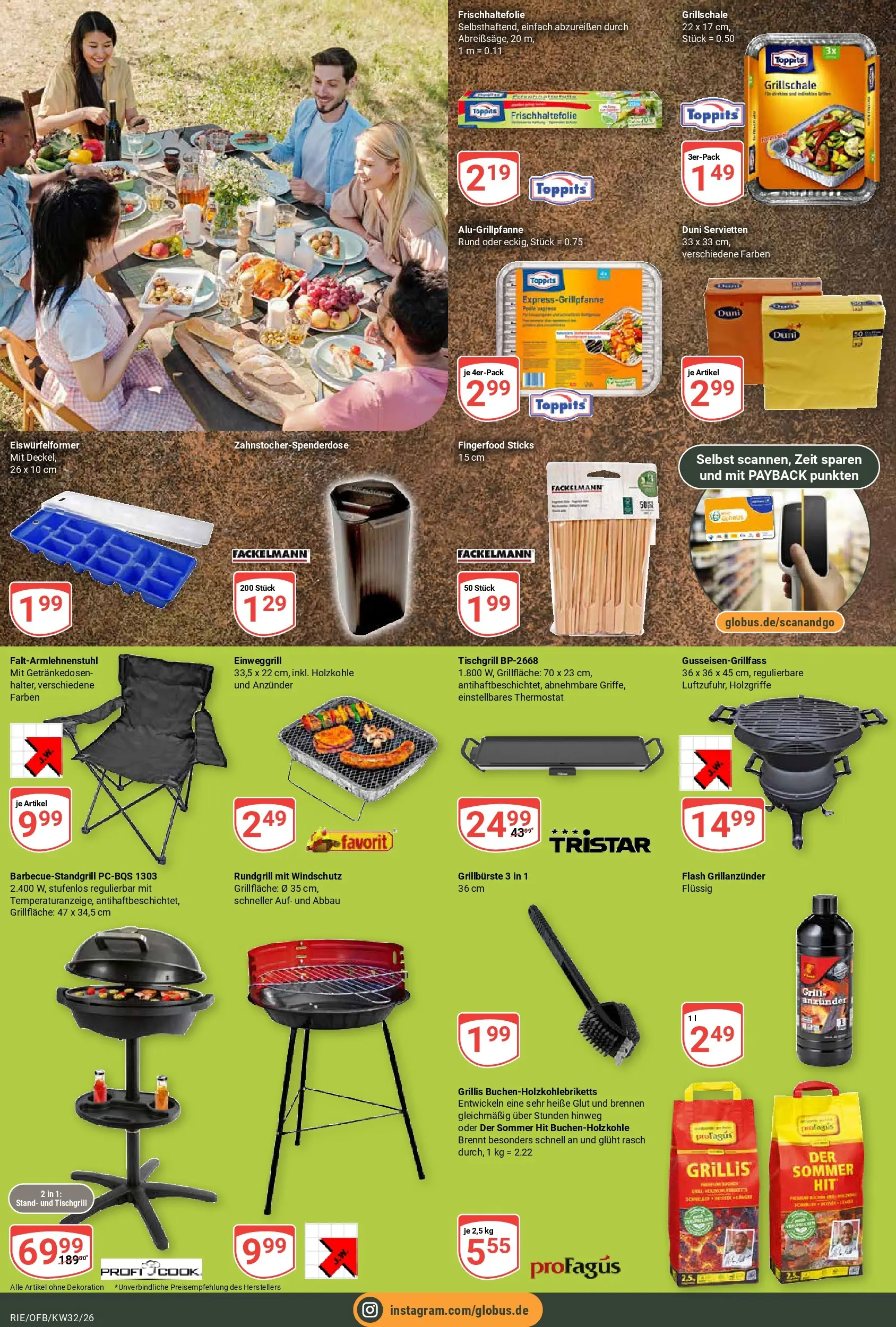 Globus Prospekt Bochum-Riemke (ab 03.08.2026) » Angebote online | Seite: 22 | Produkte: Grill, Tisch