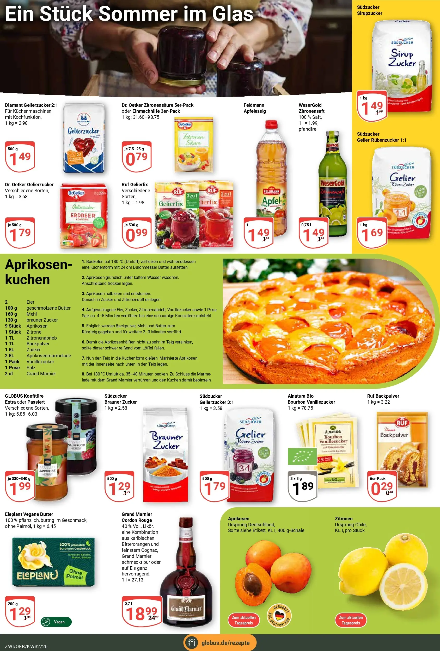 Globus Prospekt Zwickau (ab 03.08.2026) » Angebote online | Seite: 15 | Produkte: Mehl, Rouge, Bourbon, Zitronen