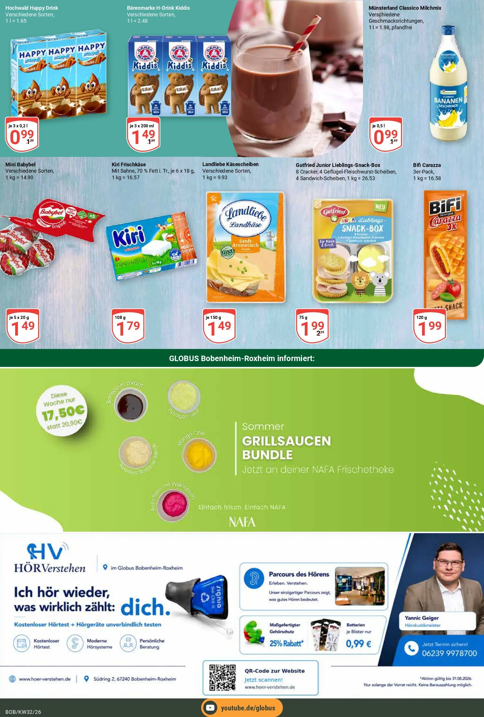 Globus Prospekt Bobenheim-Roxheim (ab 03.08.2026) » Angebote online | Seite: 15 | Produkte: Batterien, Bifi, Babybel, Frischkase