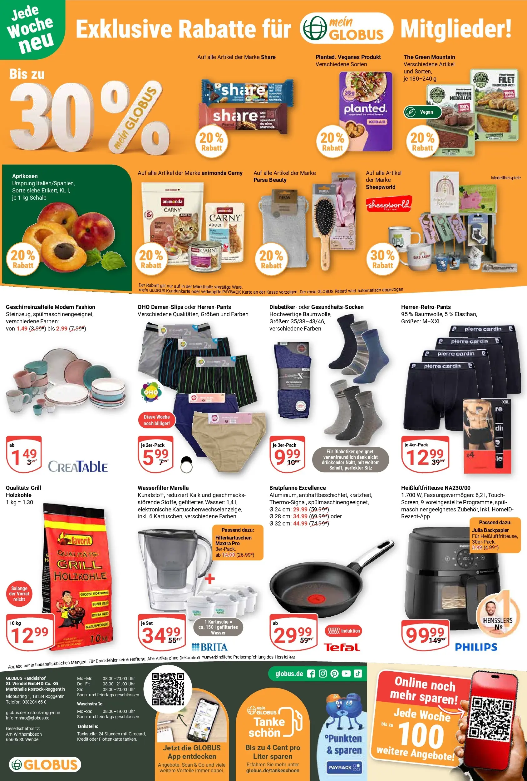 Globus Prospekt Rostock (ab 03.08.2026) » Angebote online | Seite: 29 | Produkte: Philips, Grill, Heißluftfritteuse, Uhr