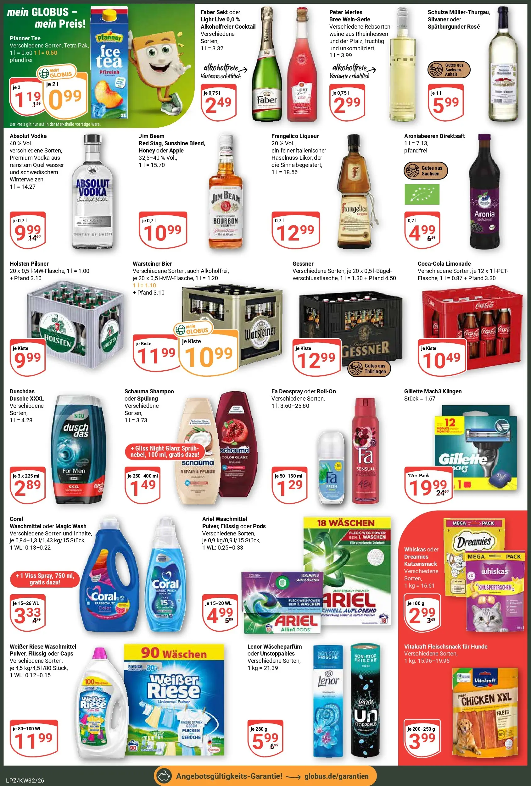 Globus Prospekt Leipzig (ab 03.08.2026) » Angebote online | Seite: 4 | Produkte: Schauma shampoo, Bier, Shampoo, Warsteiner