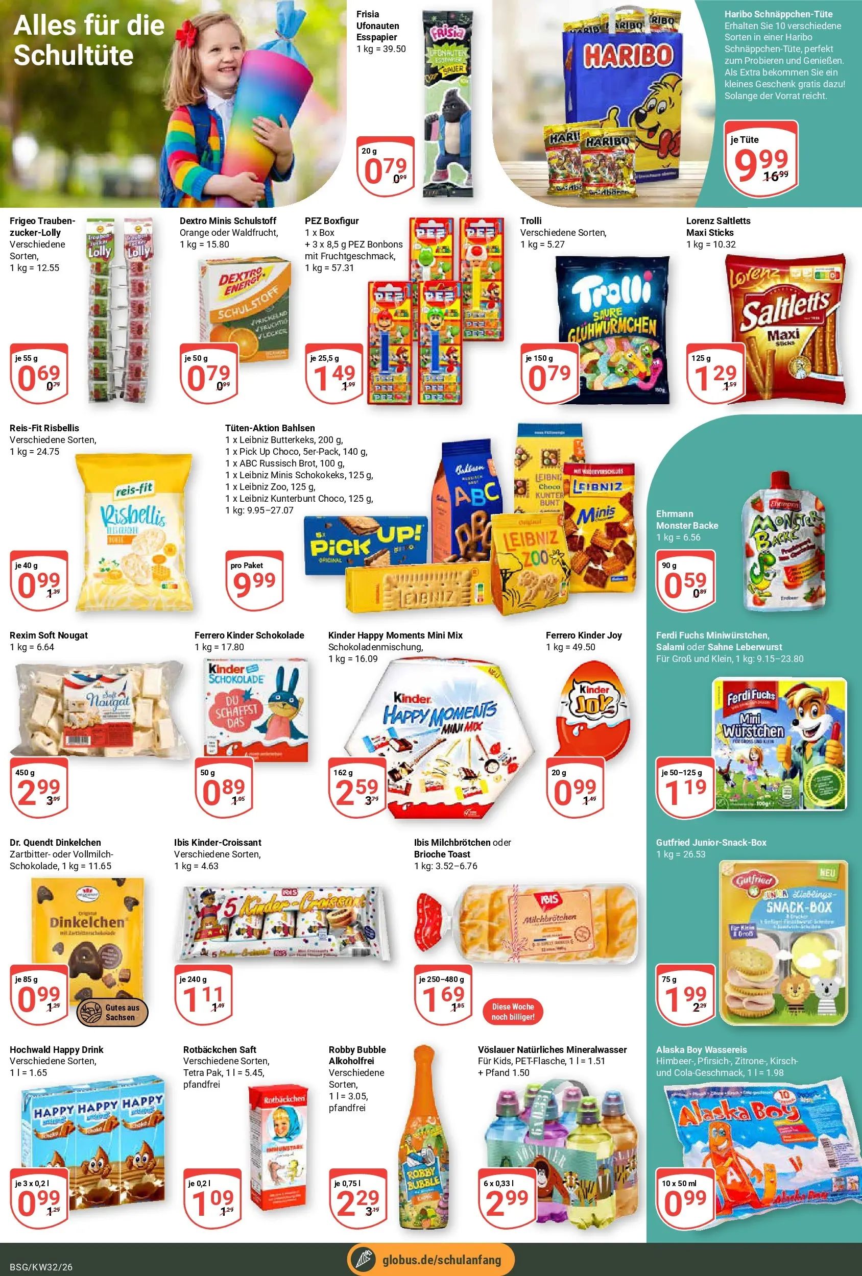 Globus Prospekt Braunschweig (ab 03.08.2026) » Angebote online | Seite: 13 | Produkte: Kinder schokolade, Schokolade, Box, Monster