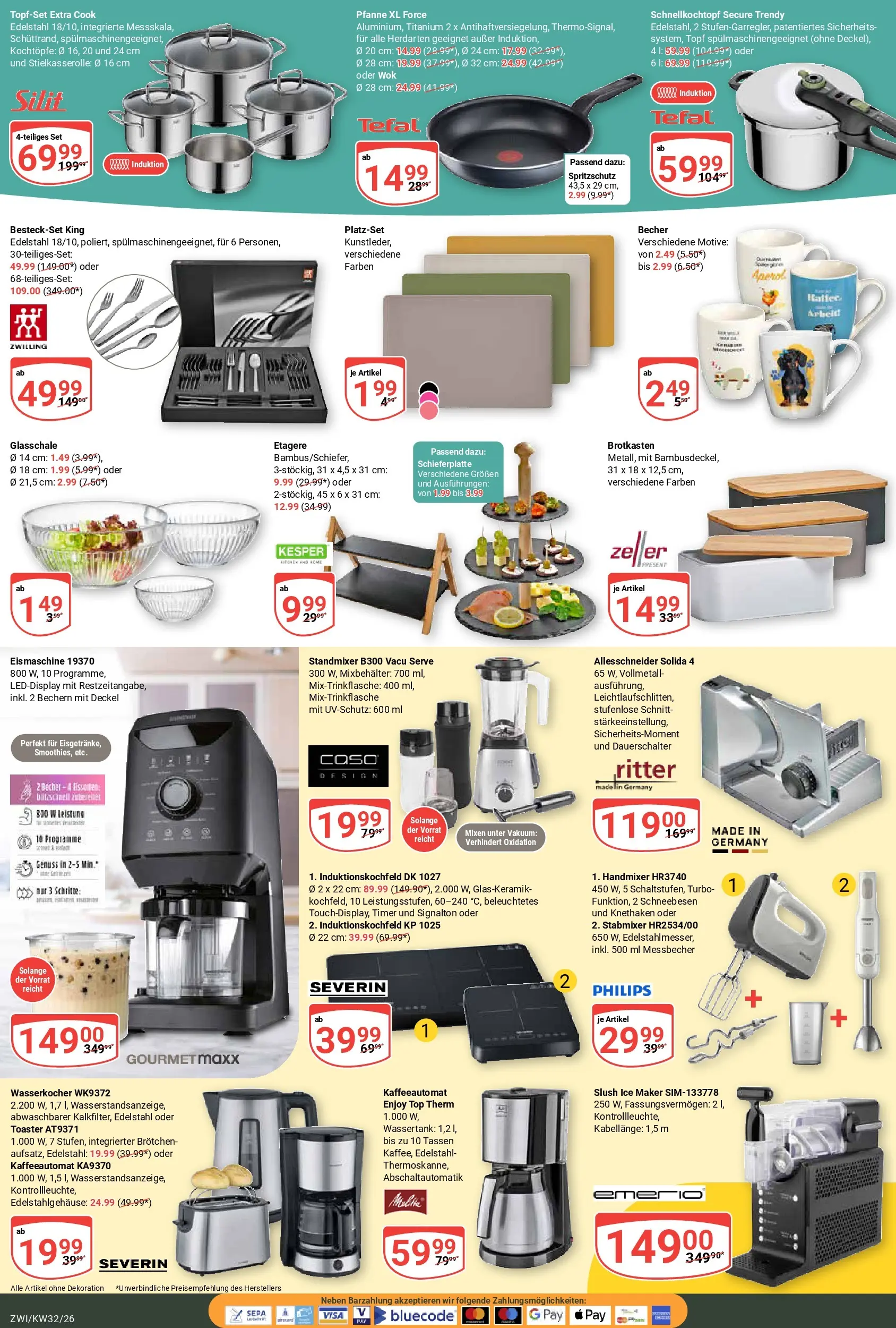 Globus Prospekt Zwickau (ab 03.08.2026) » Angebote online | Seite: 25 | Produkte: Top, Wasserkocher, Handmixer, Wok