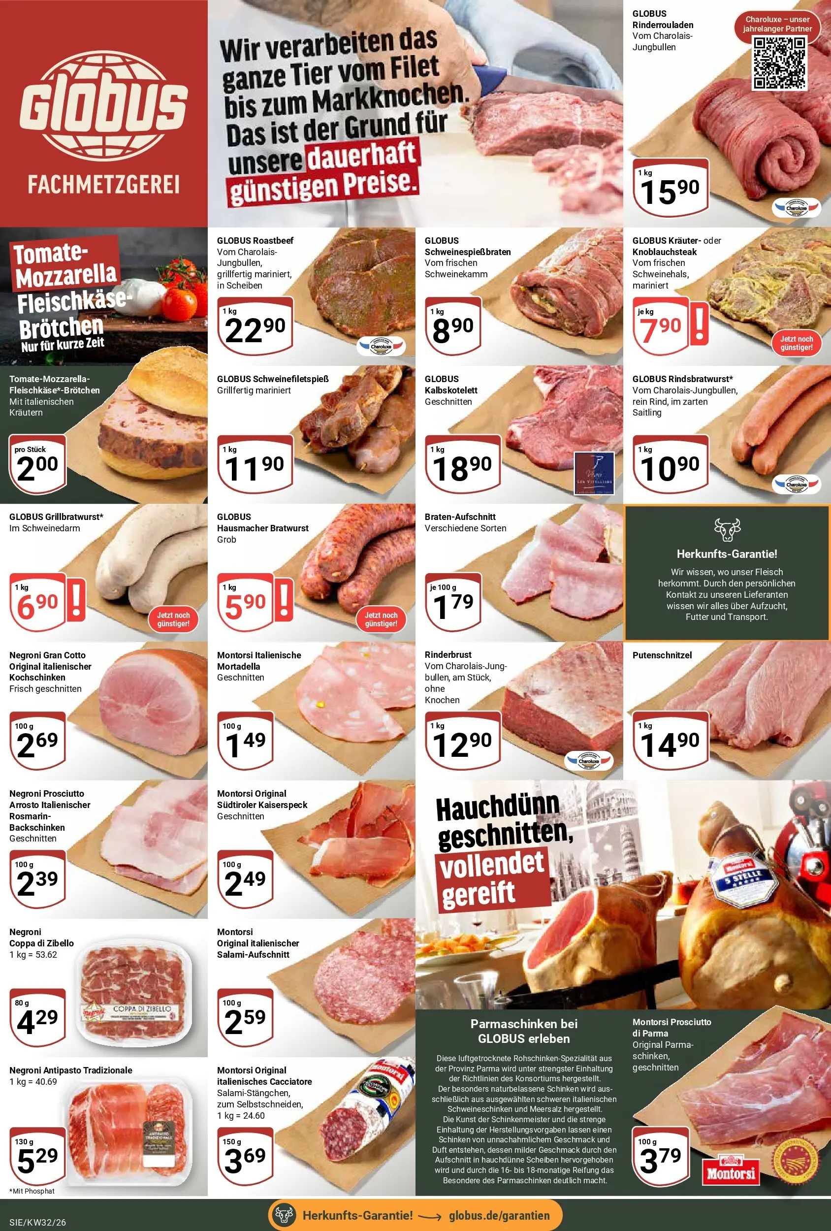 Globus Prospekt Siegen (ab 03.08.2026) » Angebote online | Seite: 11 | Produkte: Duft, Roastbeef, Putenschnitzel, Schinken