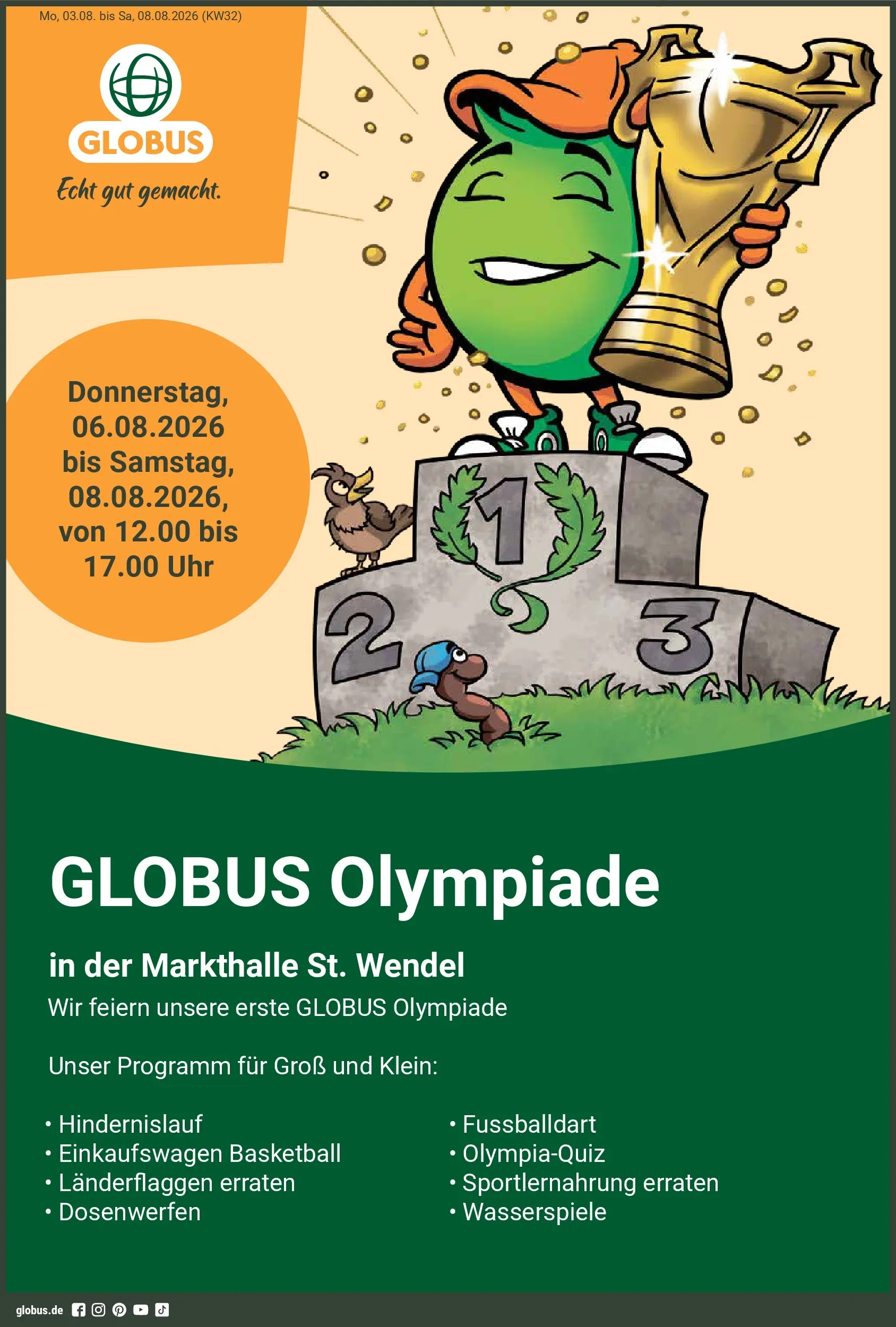 Globus Prospekt St. Wendel (ab 03.08.2026) » Angebote online | Seite: 5 | Produkte: Basketball, Uhr