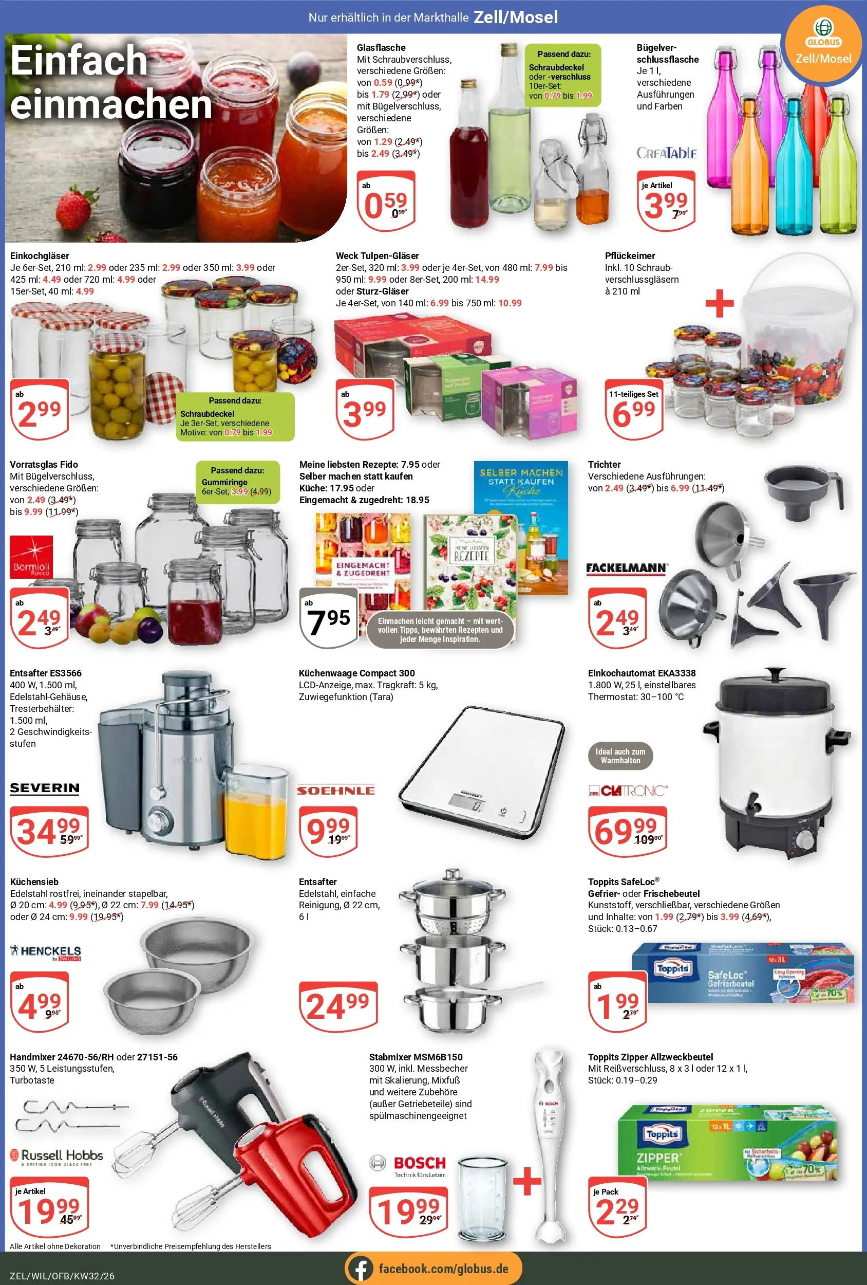 Globus Prospekt Wittlich (ab 03.08.2026) » Angebote online | Seite: 19 | Produkte: Entsafter, Küche, Handmixer, Stabmixer