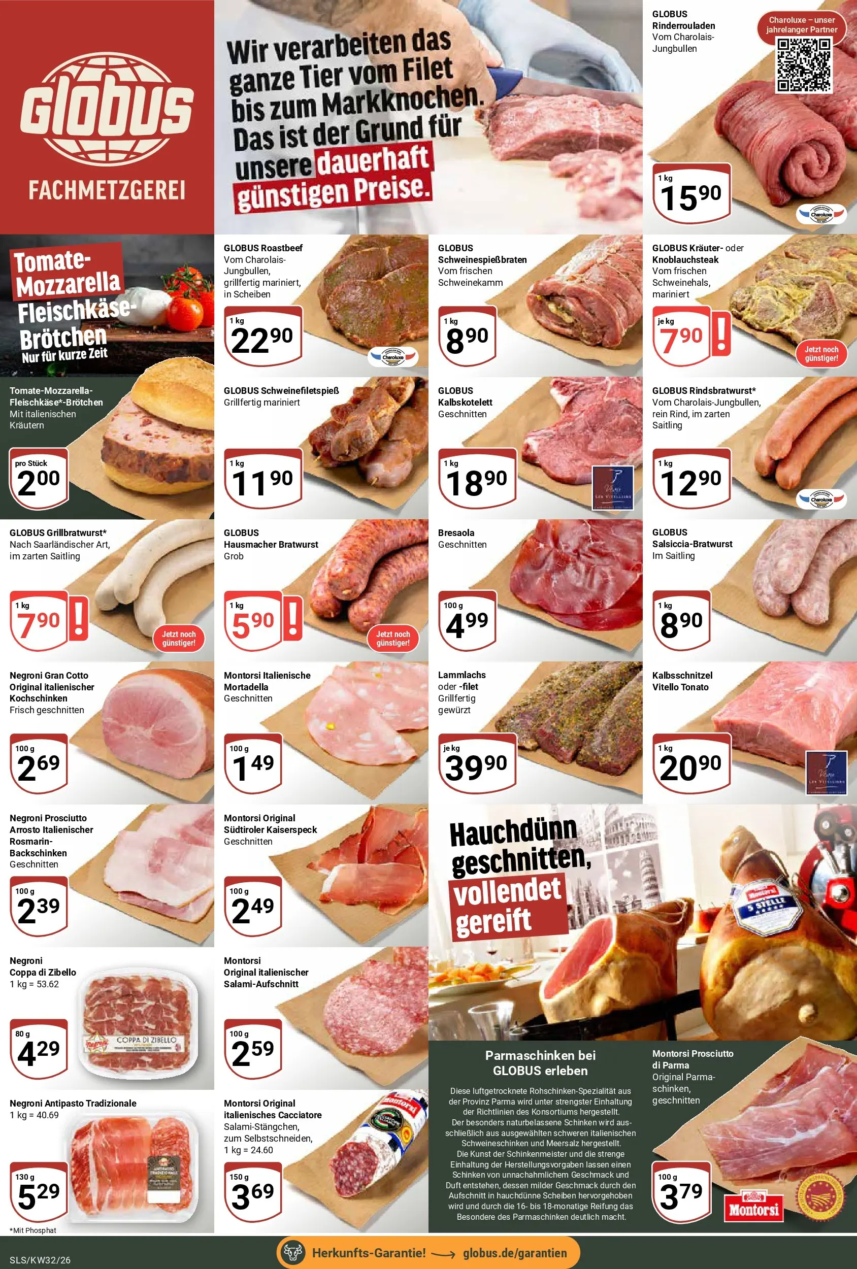 Globus Prospekt Saarlouis (ab 03.08.2026) » Angebote online | Seite: 12 | Produkte: Mozzarella, Duft, Roastbeef, Schinken