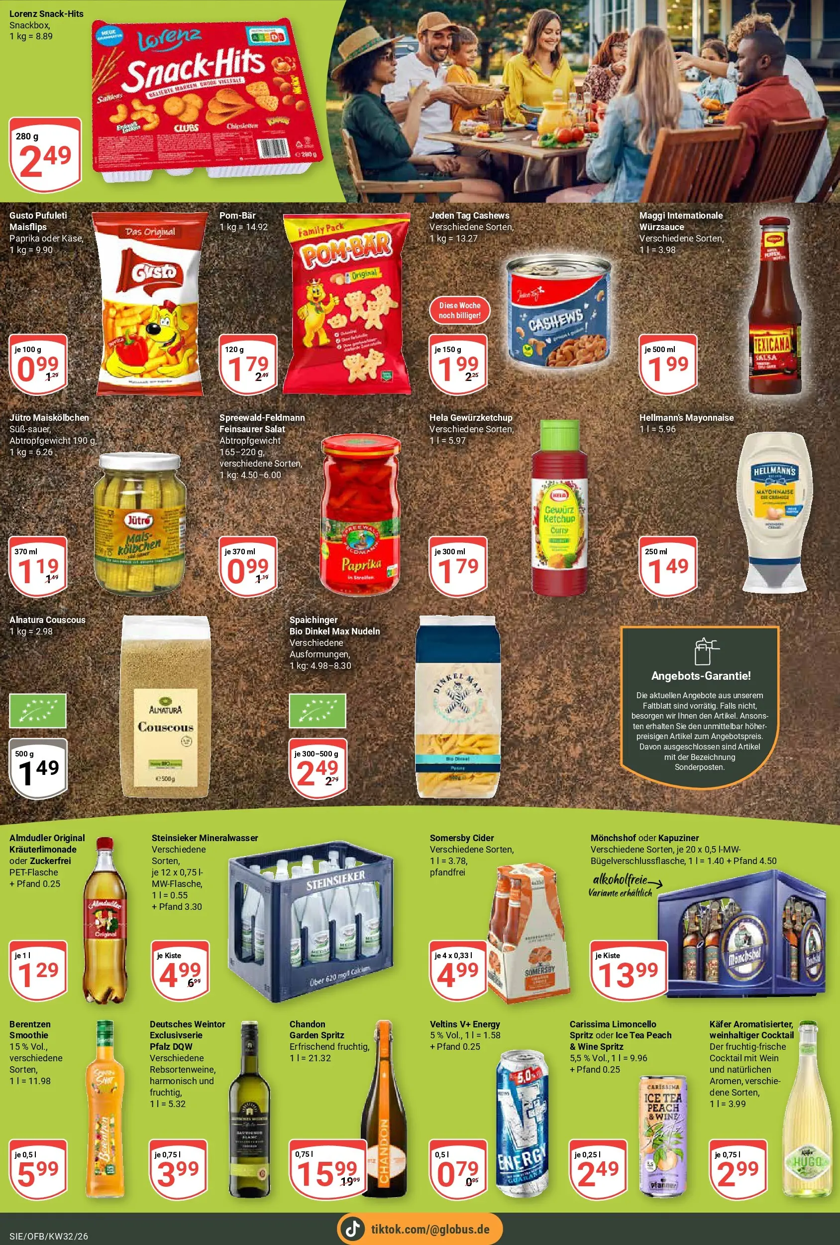 Globus Prospekt Siegen (ab 03.08.2026) » Angebote online | Seite: 25 | Produkte: Maggi, Mineralwasser, Mayonnaise, Veltins