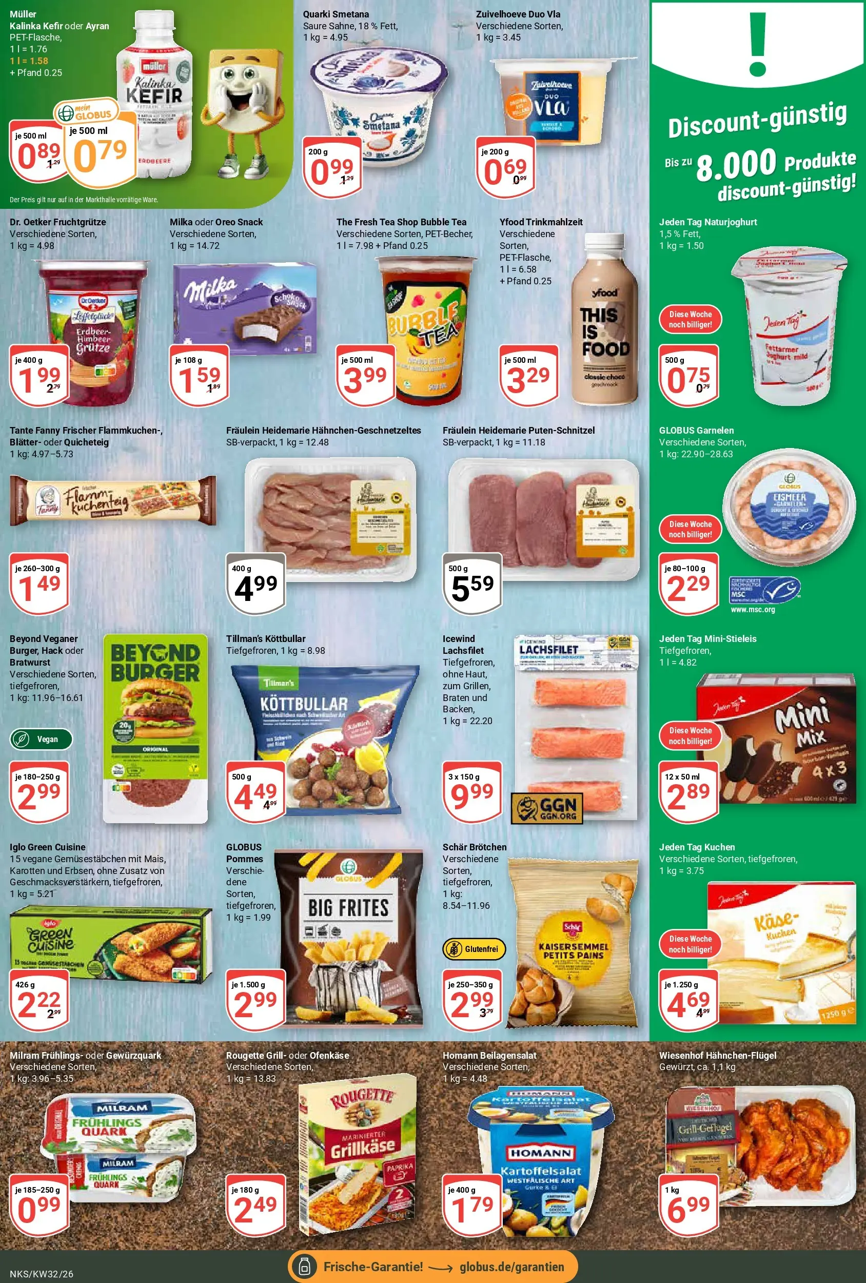 Globus Prospekt Neunkirchen (ab 03.08.2026) » Angebote online | Seite: 15 | Produkte: Grill, Pommes, Burger, Kuchen