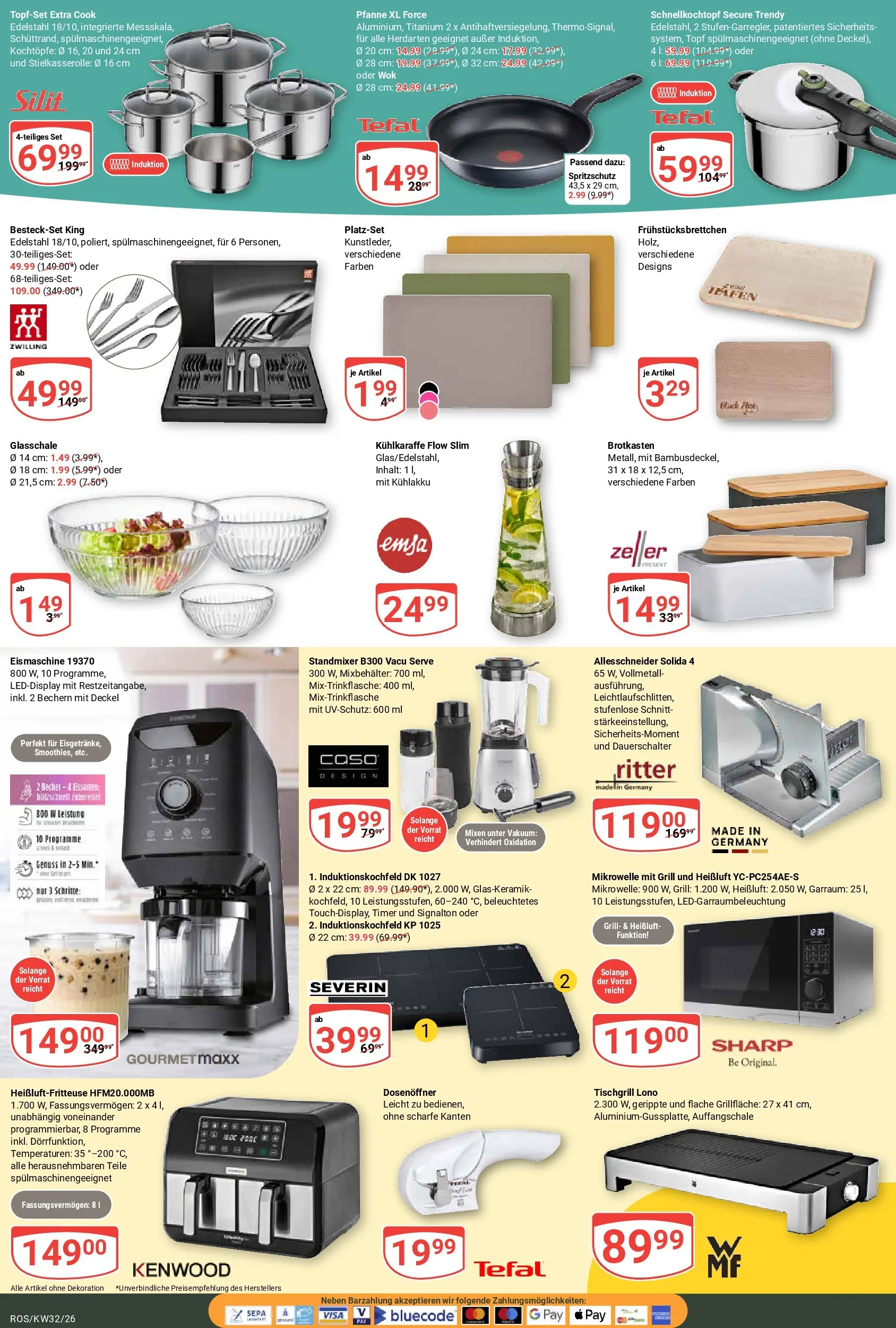 Globus Prospekt Lambrechtshagen (ab 03.08.2026) » Angebote online | Seite: 25 | Produkte: Mikrowelle, Grill, Wok, Heißluftfritteuse