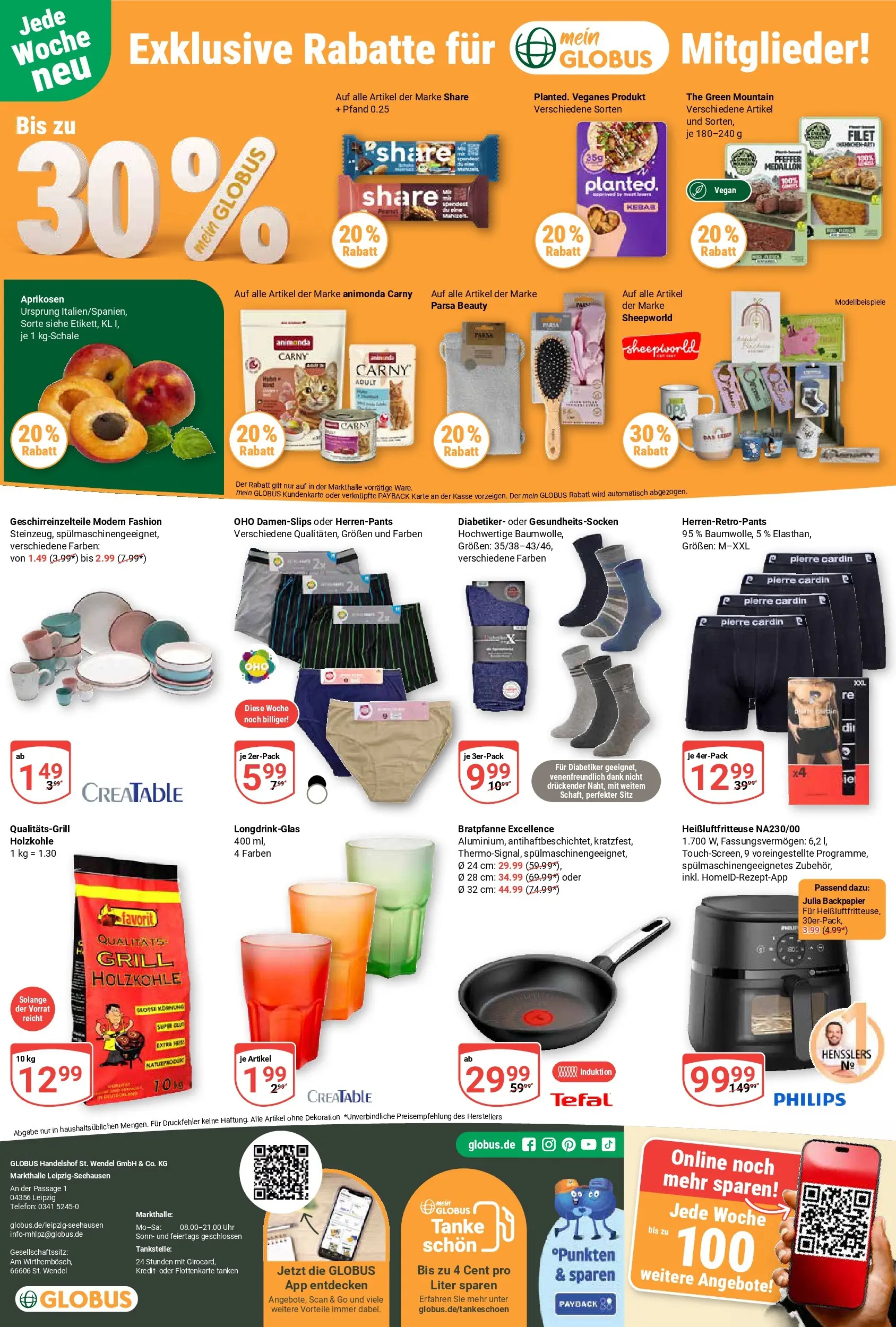 Globus Prospekt Leipzig (ab 03.08.2026) » Angebote online | Seite: 32 | Produkte: Philips, Pfeffer, Heißluftfritteuse, Uhr