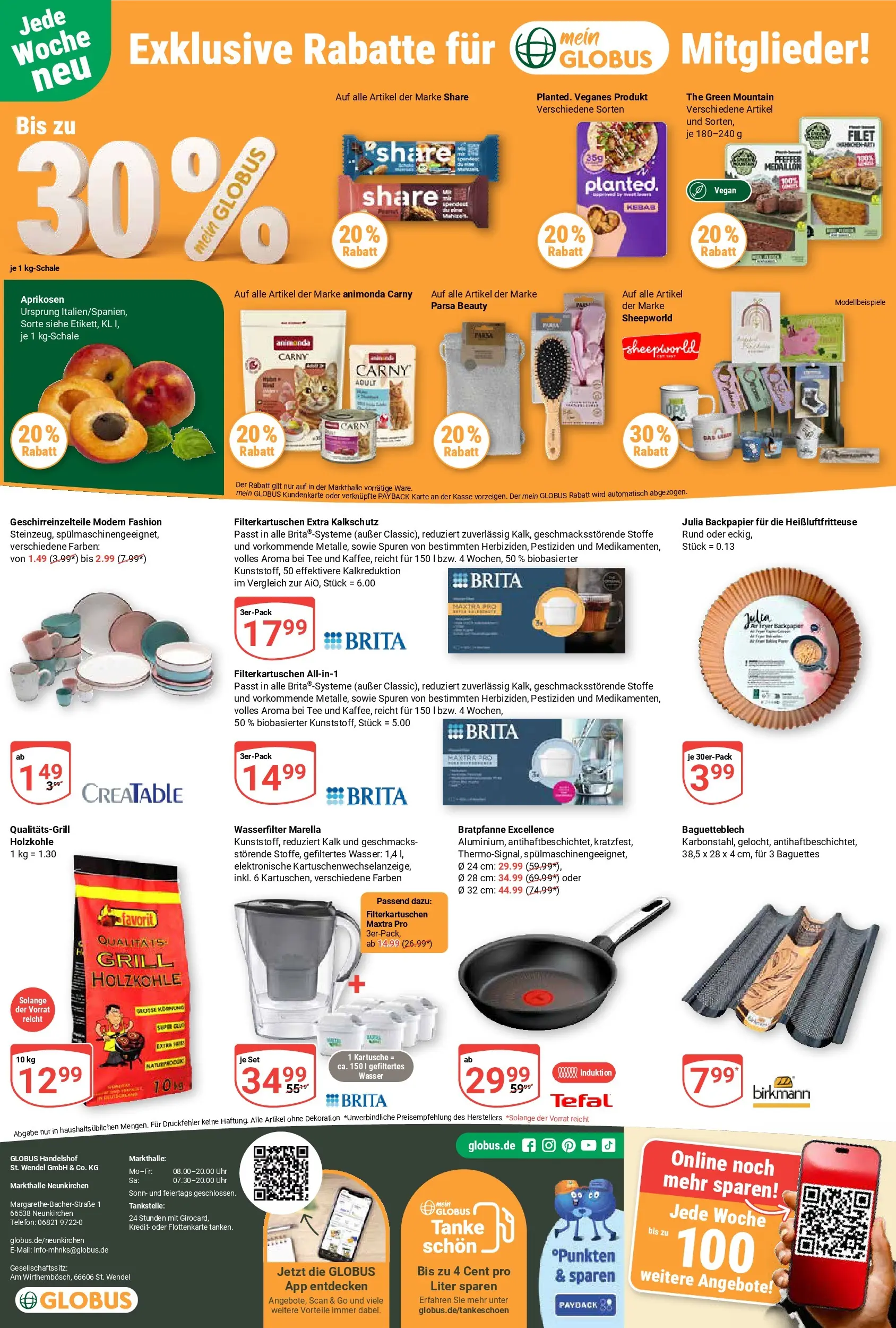 Globus Prospekt Neunkirchen (ab 03.08.2026) » Angebote online | Seite: 26 | Produkte: Wasser, Pfeffer, Telefon, Uhr