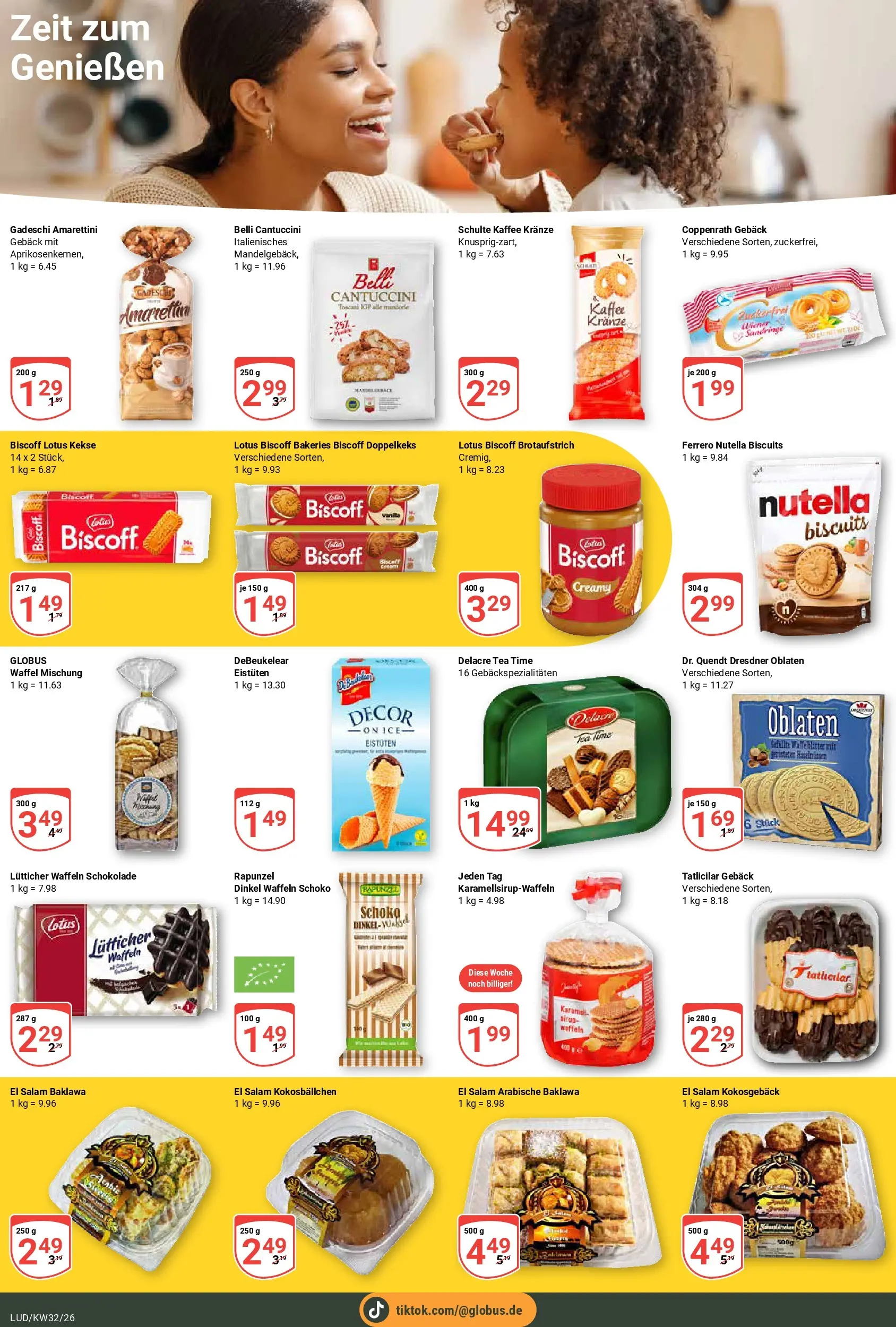 Globus Prospekt Ludwigshafen-Oggersheim (ab 03.08.2026) » Angebote online | Seite: 16 | Produkte: Kaffee, Waffeln, Nutella, Kekse