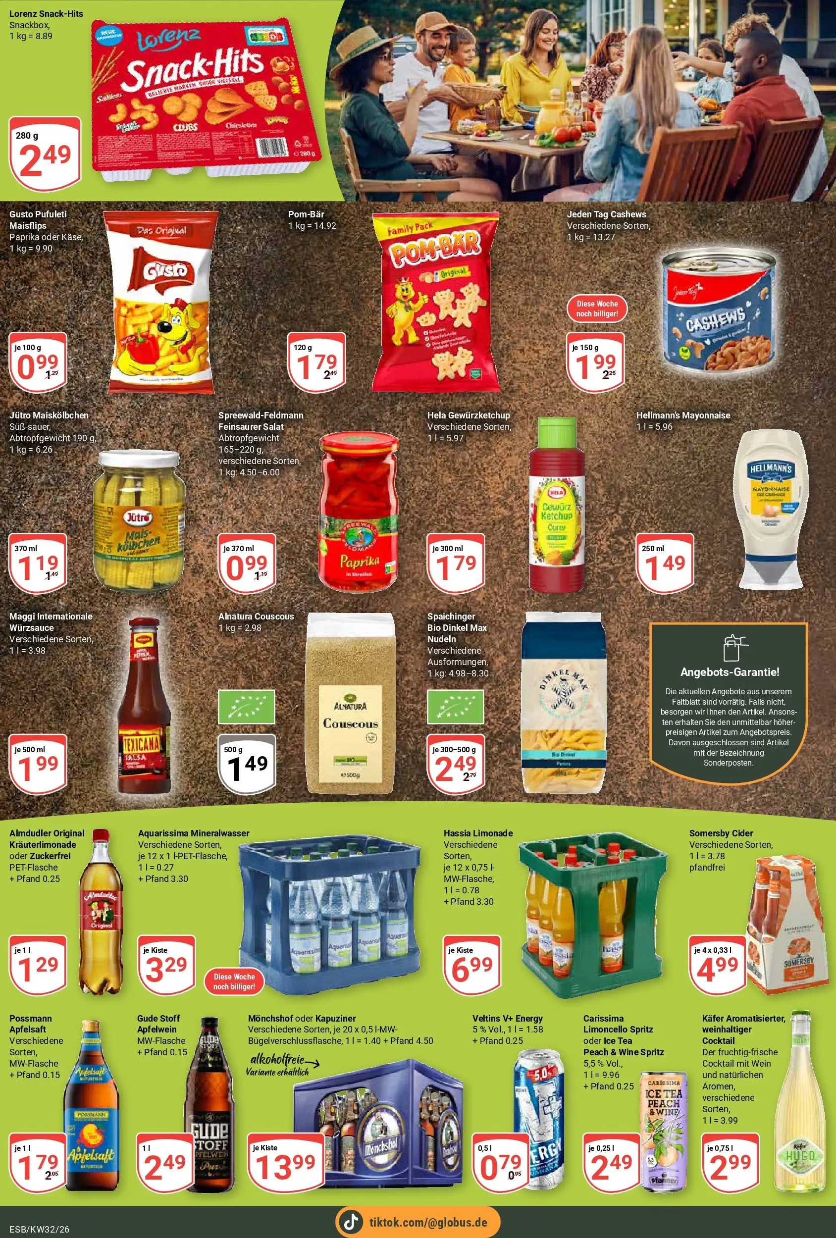 Globus Prospekt Eschborn (ab 03.08.2026) » Angebote online | Seite: 21 | Produkte: Monchshof, Energy, Apfelsaft, Nudeln