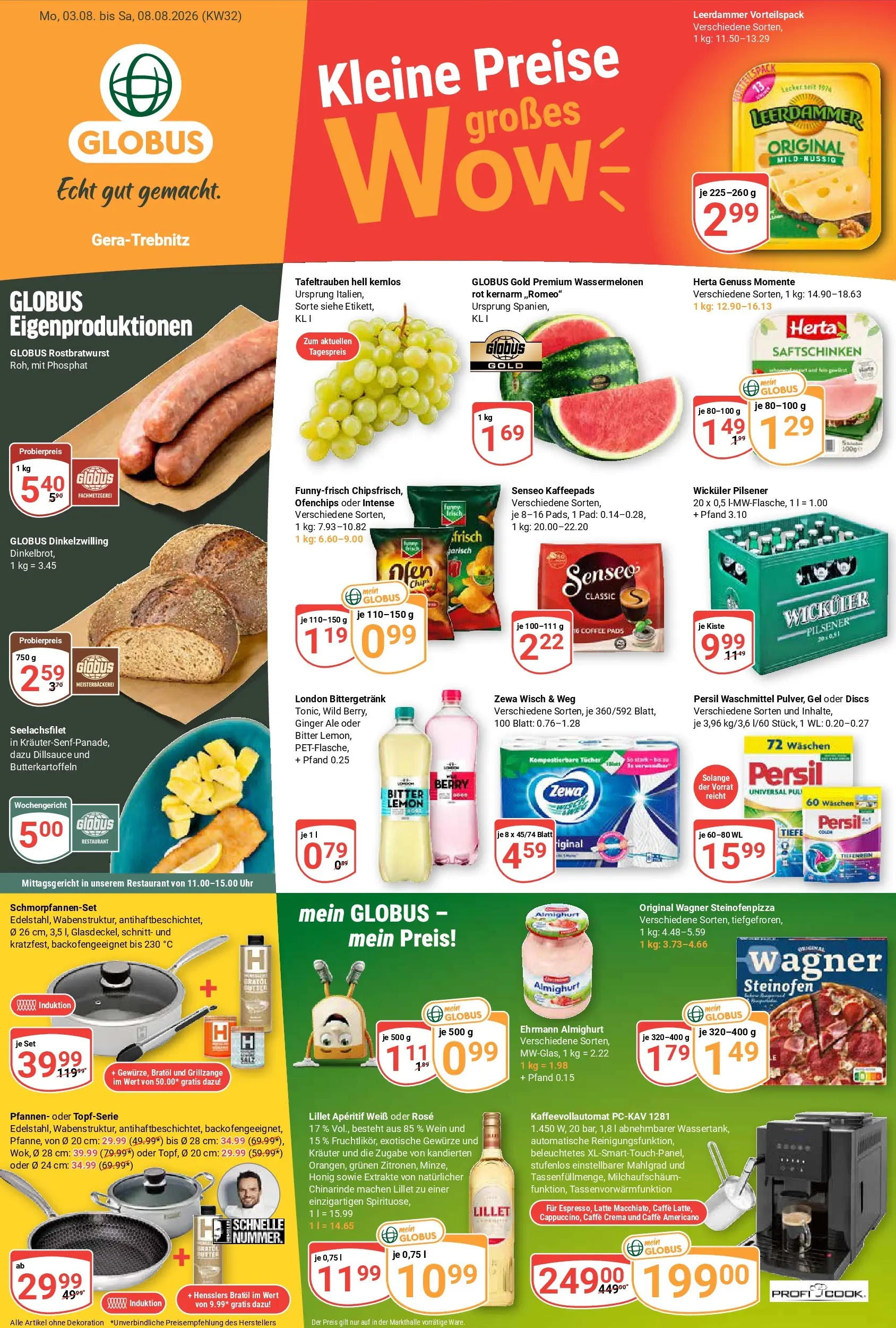 Globus Prospekt Gera (ab 03.08.2026) » Angebote online | Seite: 5 | Produkte: Senseo, Lillet, Waschmittel, Senseo kaffeepads